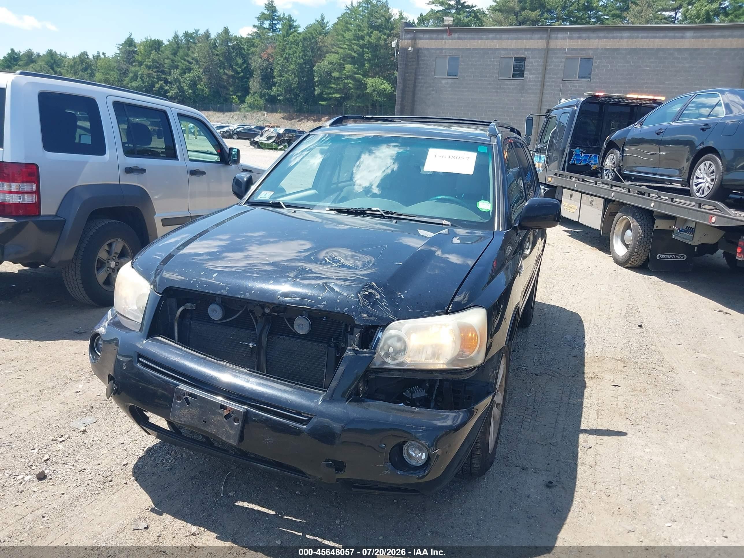 2006 Toyota Highlander Hybrid V6 Черный vin: JTEEW21A560024967