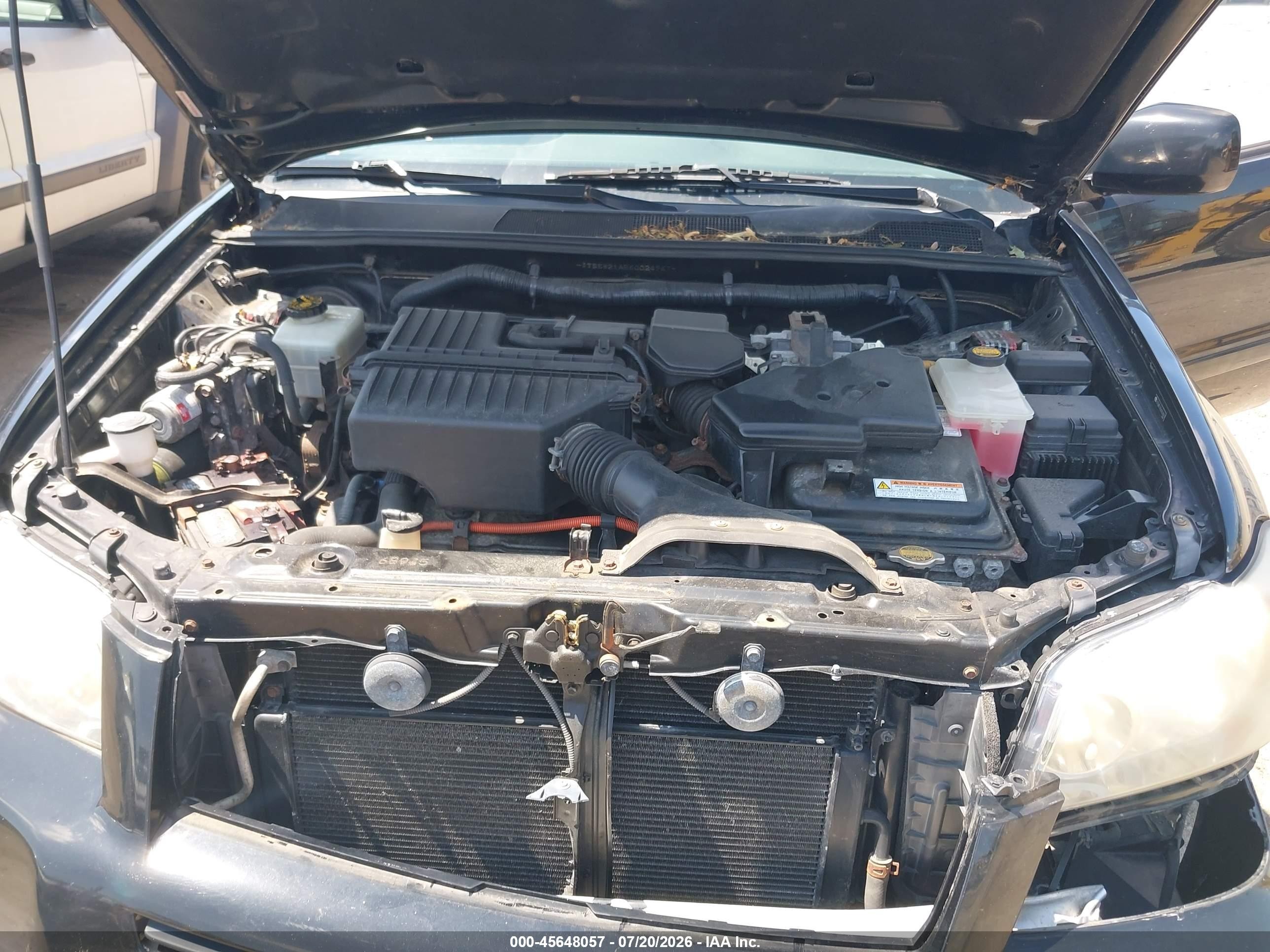2006 Toyota Highlander Hybrid V6 Черный vin: JTEEW21A560024967