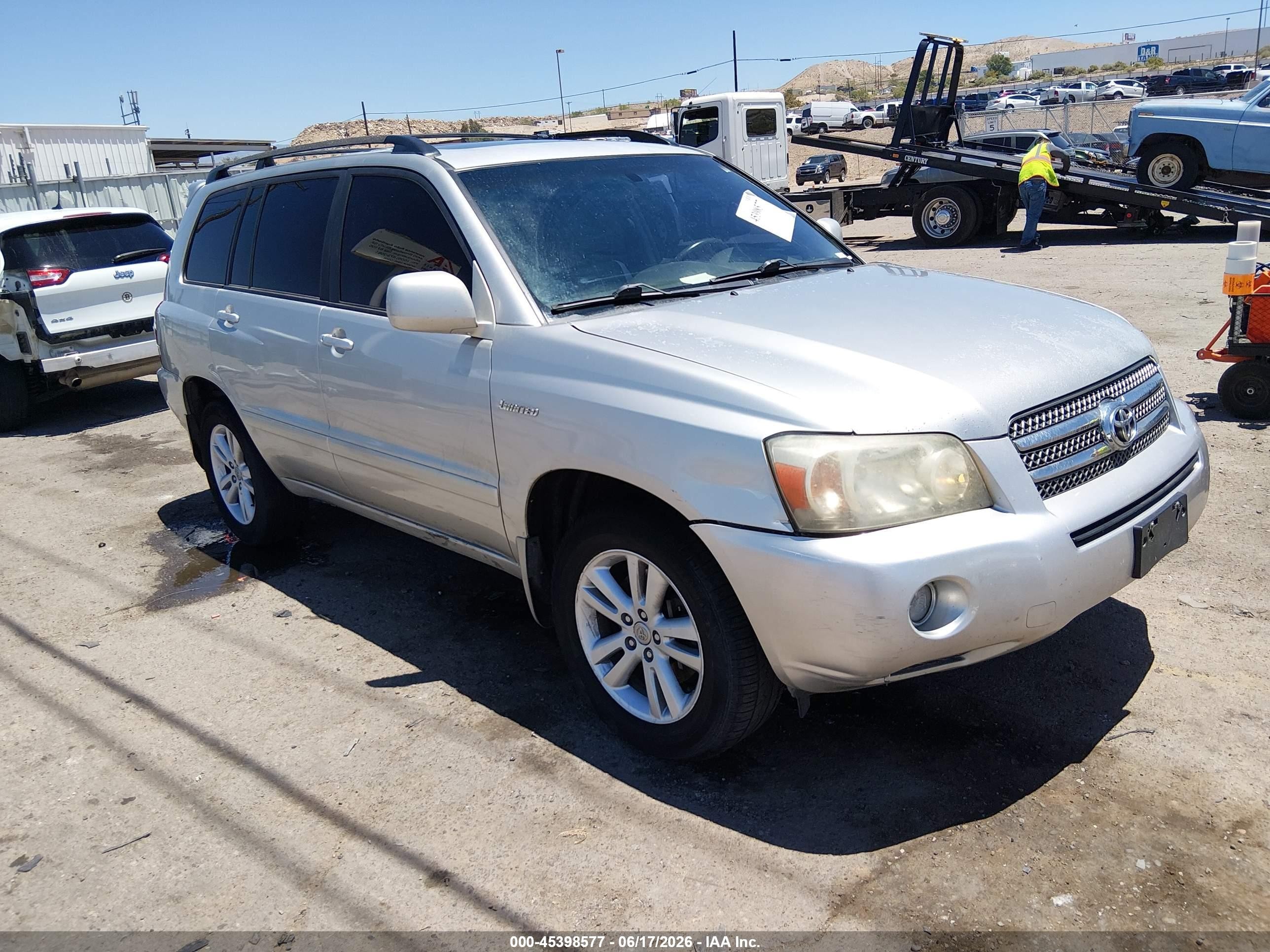 2006 Toyota Highlander Hybrid Limited V6 Silver vin: JTEEW21A660015890