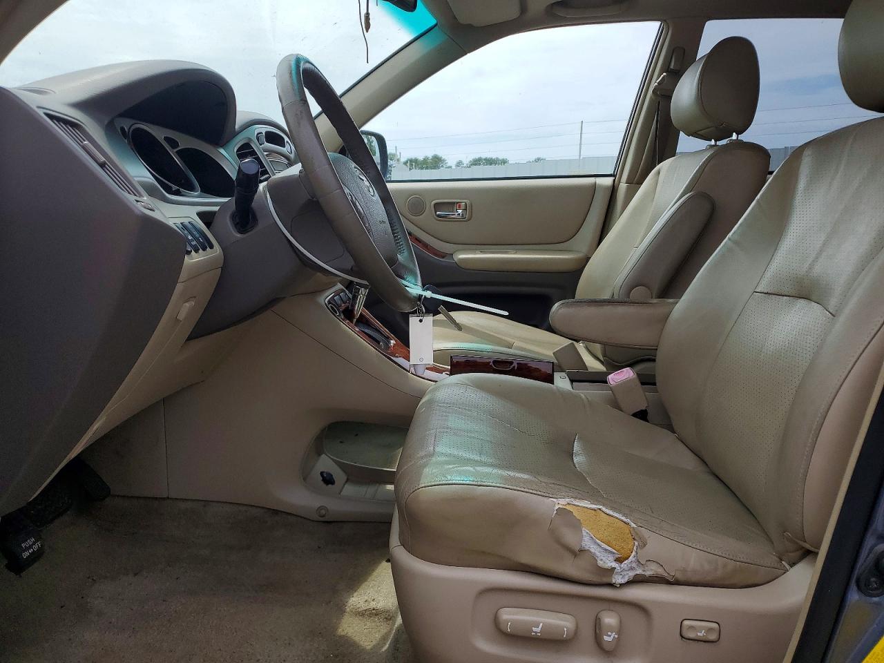 2007 Toyota Highlander Hybrid Синий vin: JTEEW21A670045991