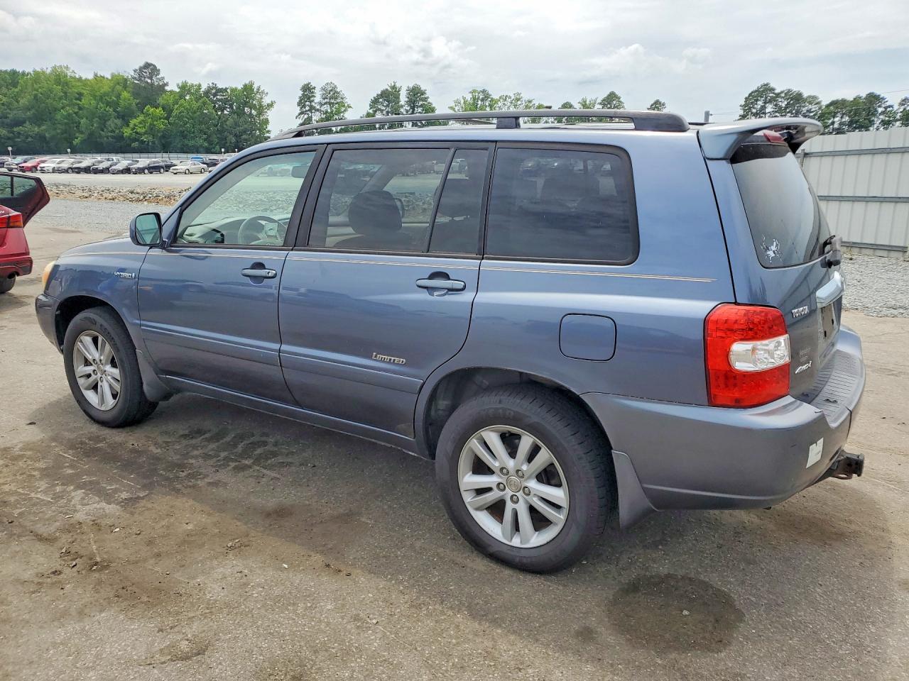 2007 Toyota Highlander Hybrid Синий vin: JTEEW21A670045991