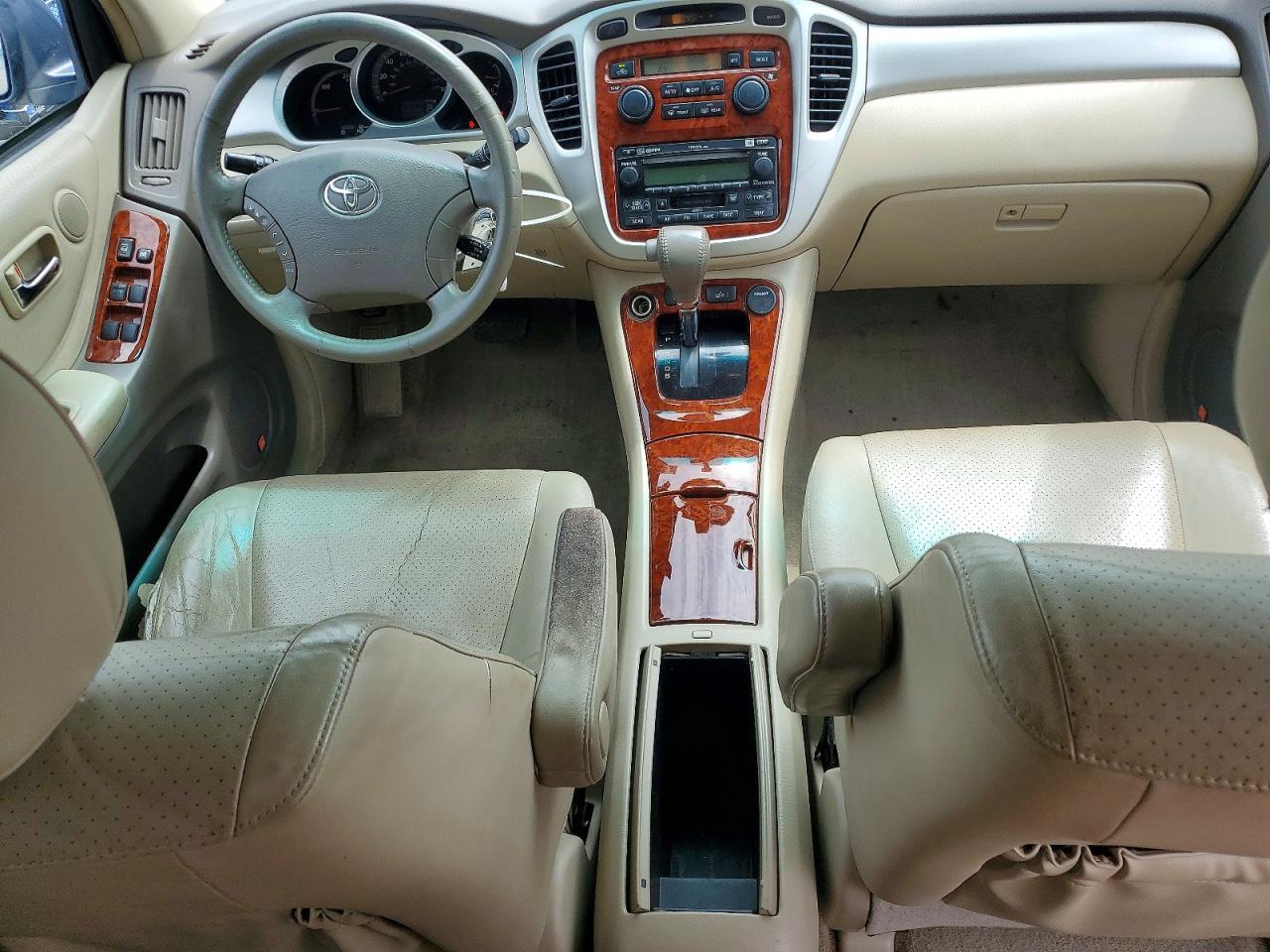 2007 Toyota Highlander Hybrid Синий vin: JTEEW21A670045991