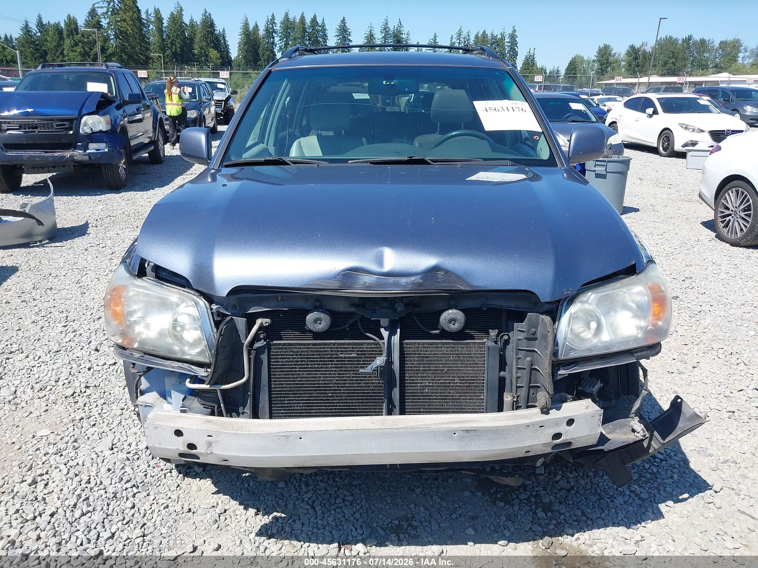 2007 Toyota Highlander Hybrid Limited V6 Gray vin: JTEEW21A670046929