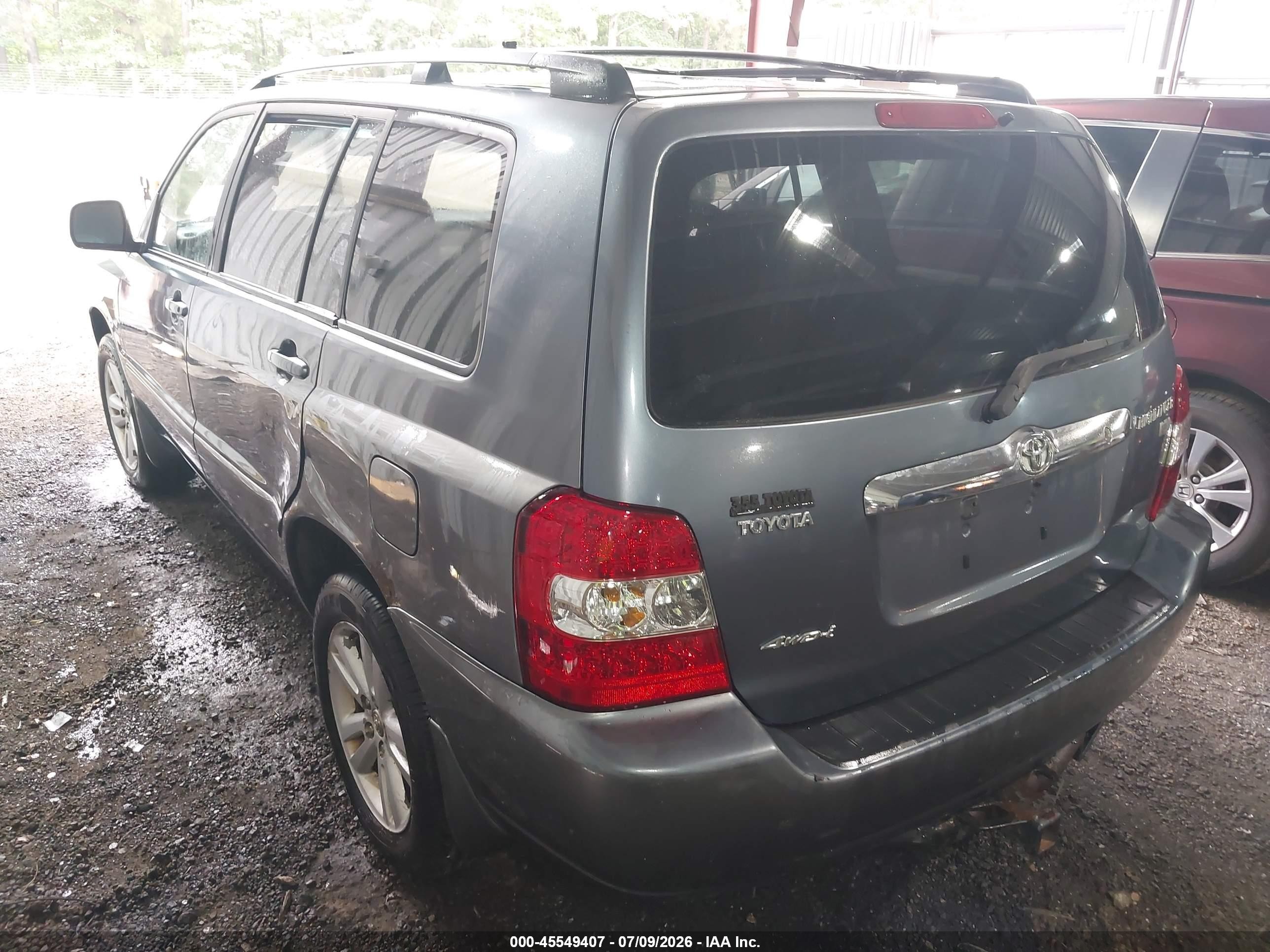 2006 Toyota Highlander Hybrid V6 Blue vin: JTEEW21A760013114