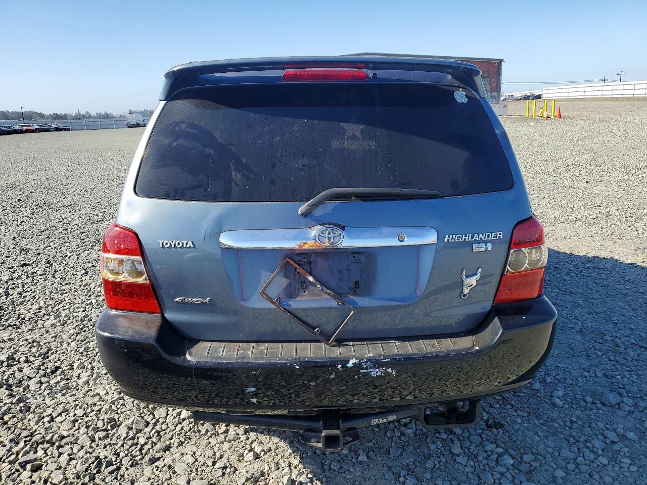 2006 Toyota Highlander Hybrid Blue vin: JTEEW21A760030902