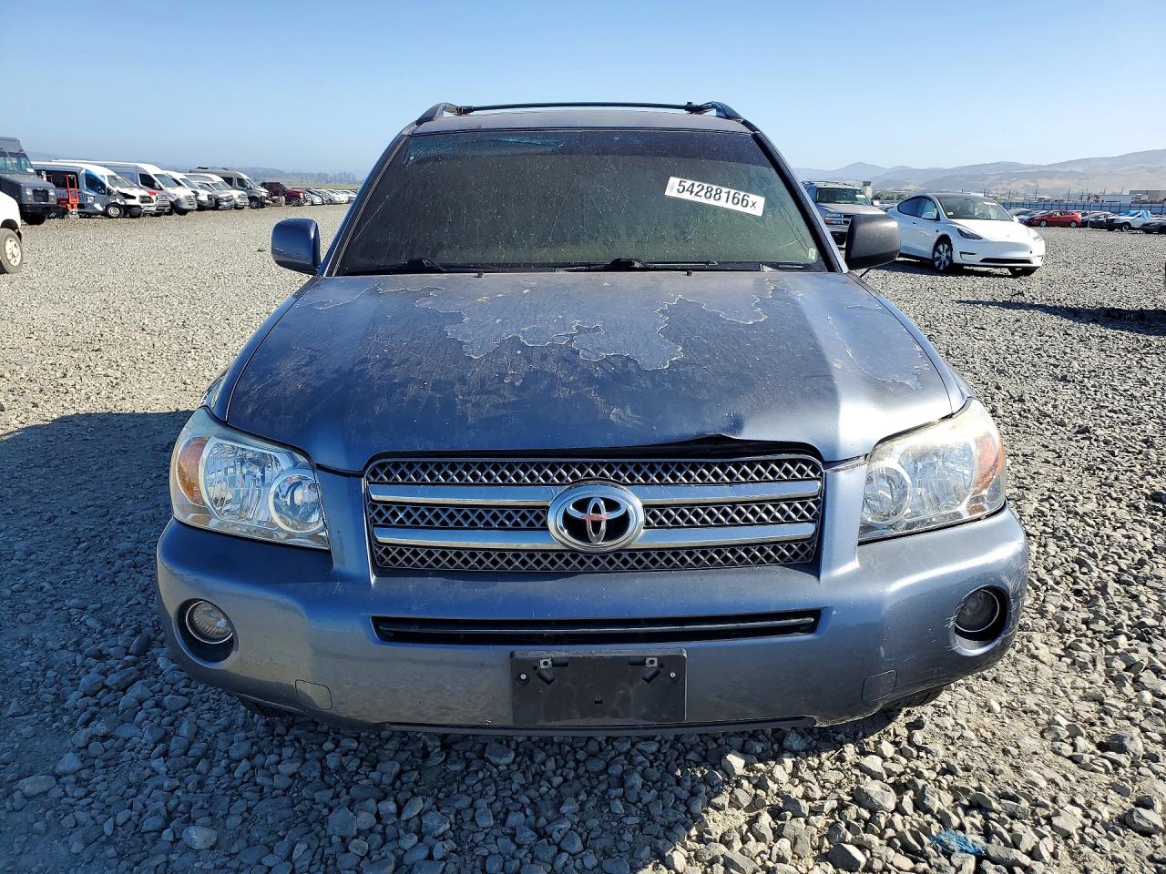 2006 Toyota Highlander Hybrid Blue vin: JTEEW21A760030902