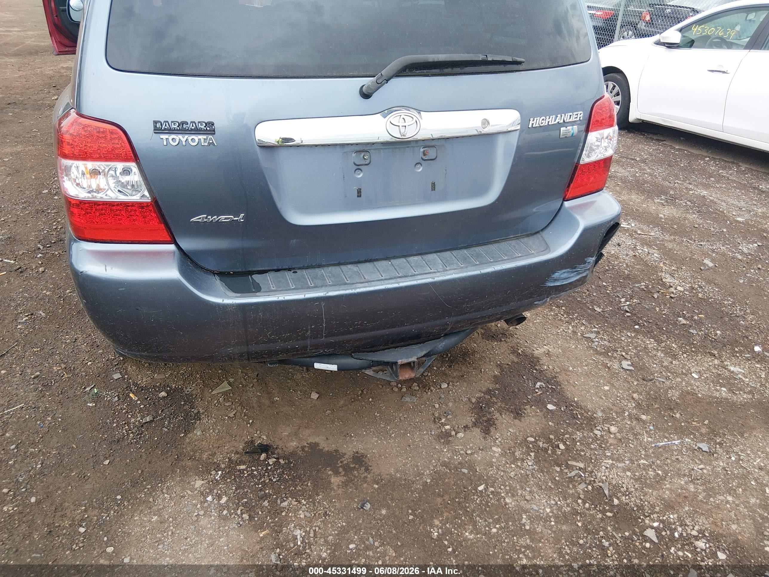 2006 Toyota Highlander Hybrid V6 Серый vin: JTEEW21A860011615