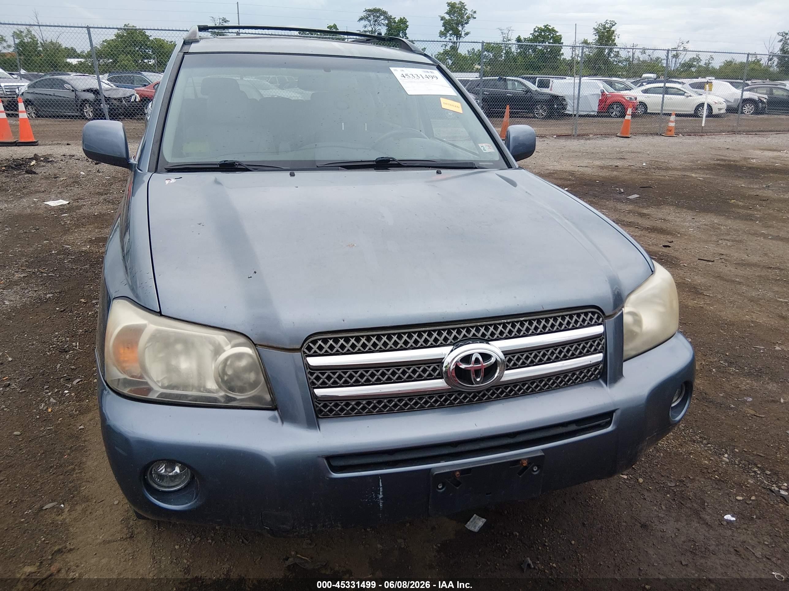 2006 Toyota Highlander Hybrid V6 Серый vin: JTEEW21A860011615