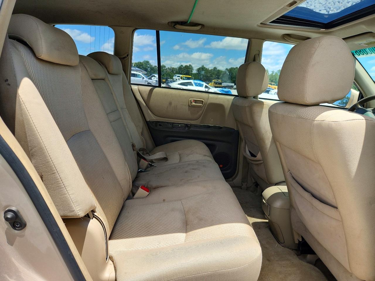2007 Toyota Highlander Hybrid Tan vin: JTEEW21A870044504