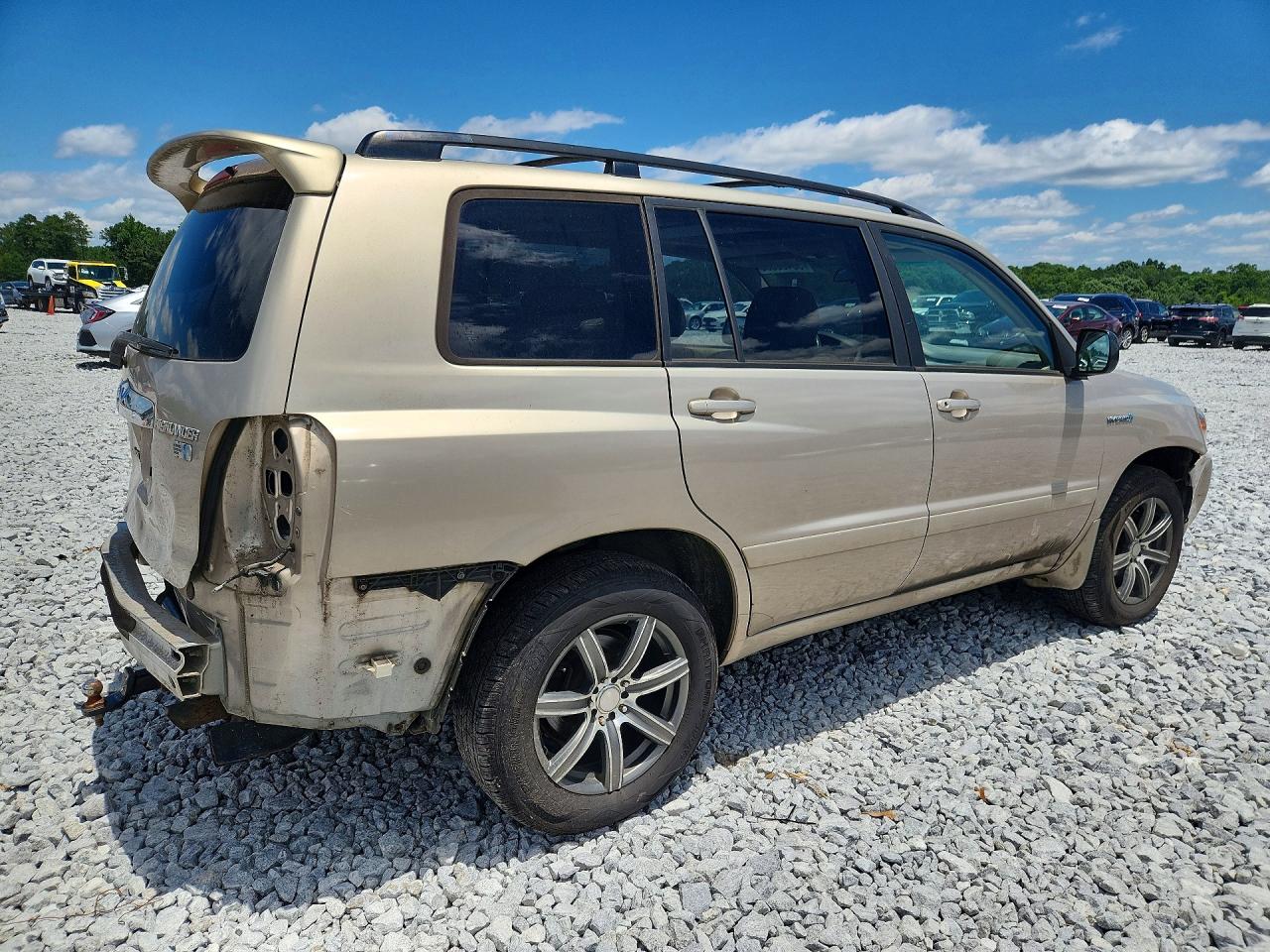 2007 Toyota Highlander Hybrid Tan vin: JTEEW21A870044504