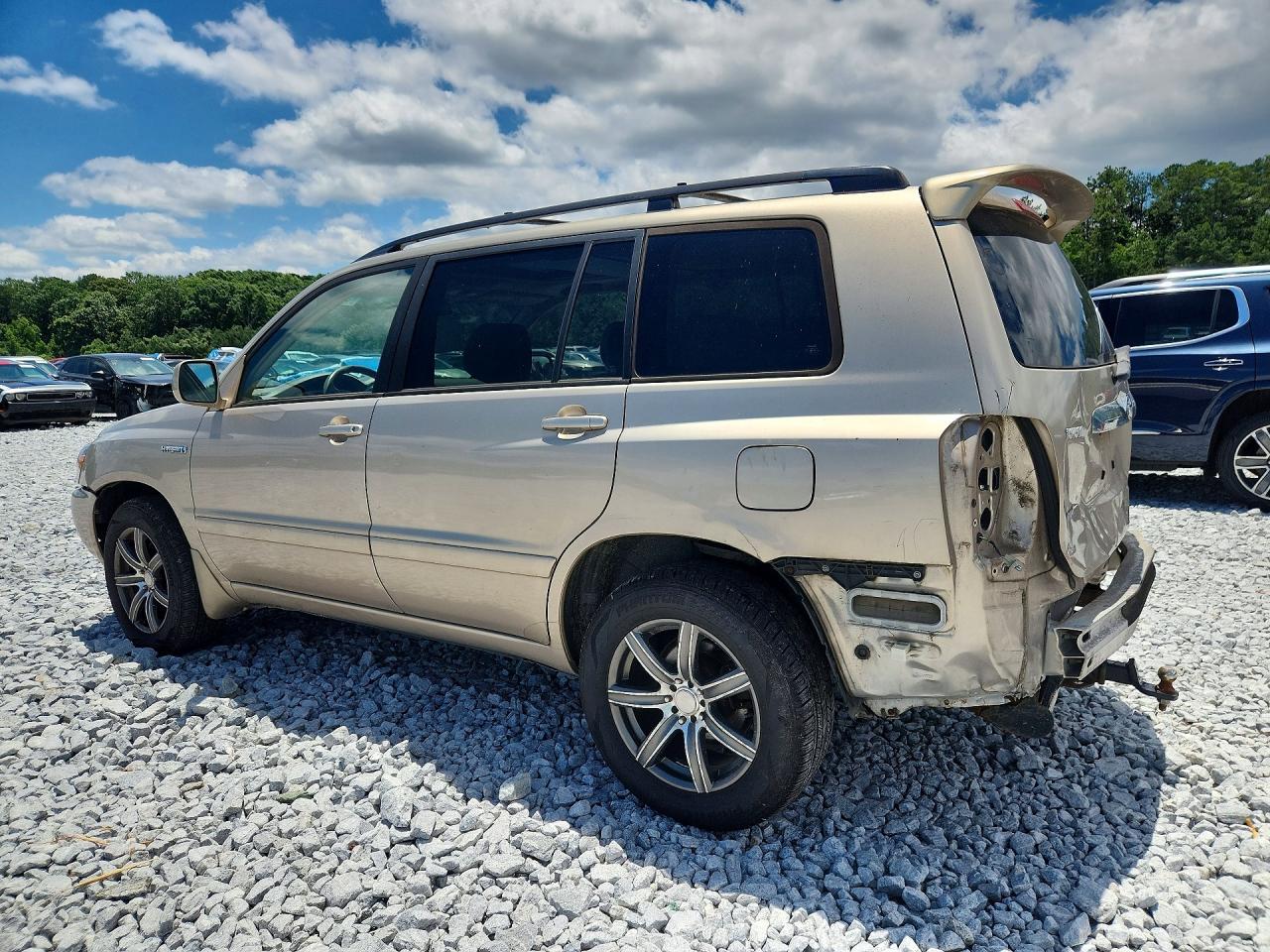 2007 Toyota Highlander Hybrid Tan vin: JTEEW21A870044504