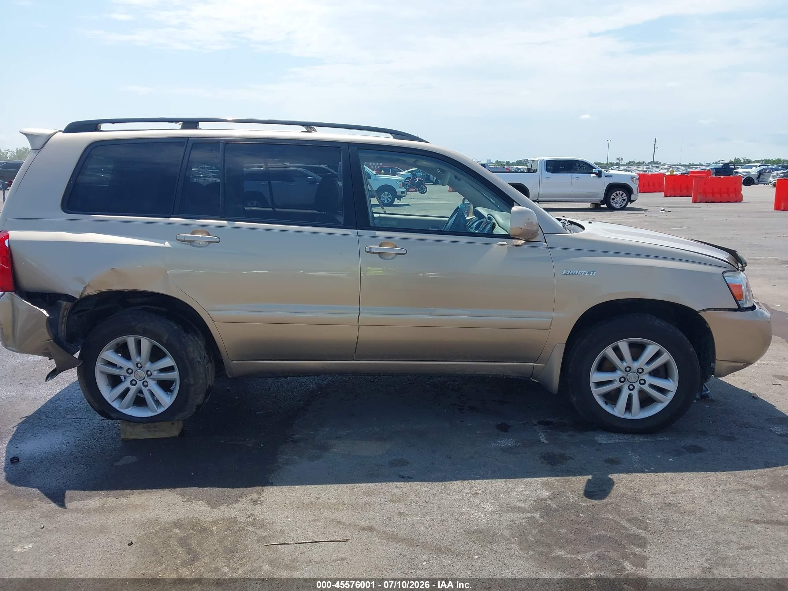 2006 Toyota Highlander Hybrid Limited V6 Tan vin: JTEEW21A960012451