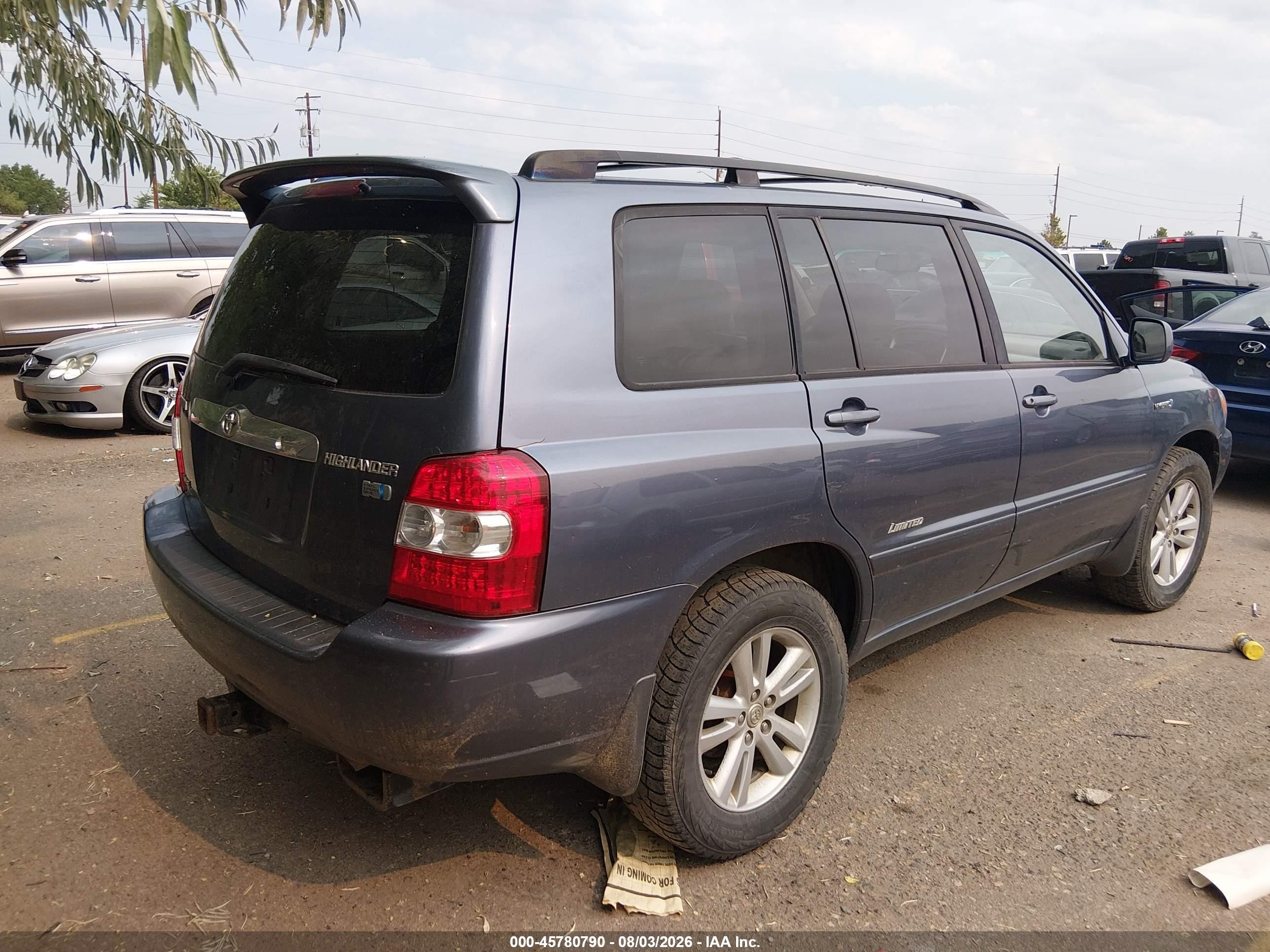 2006 Toyota Highlander Hybrid Limited V6 Серый vin: JTEEW21A960024938