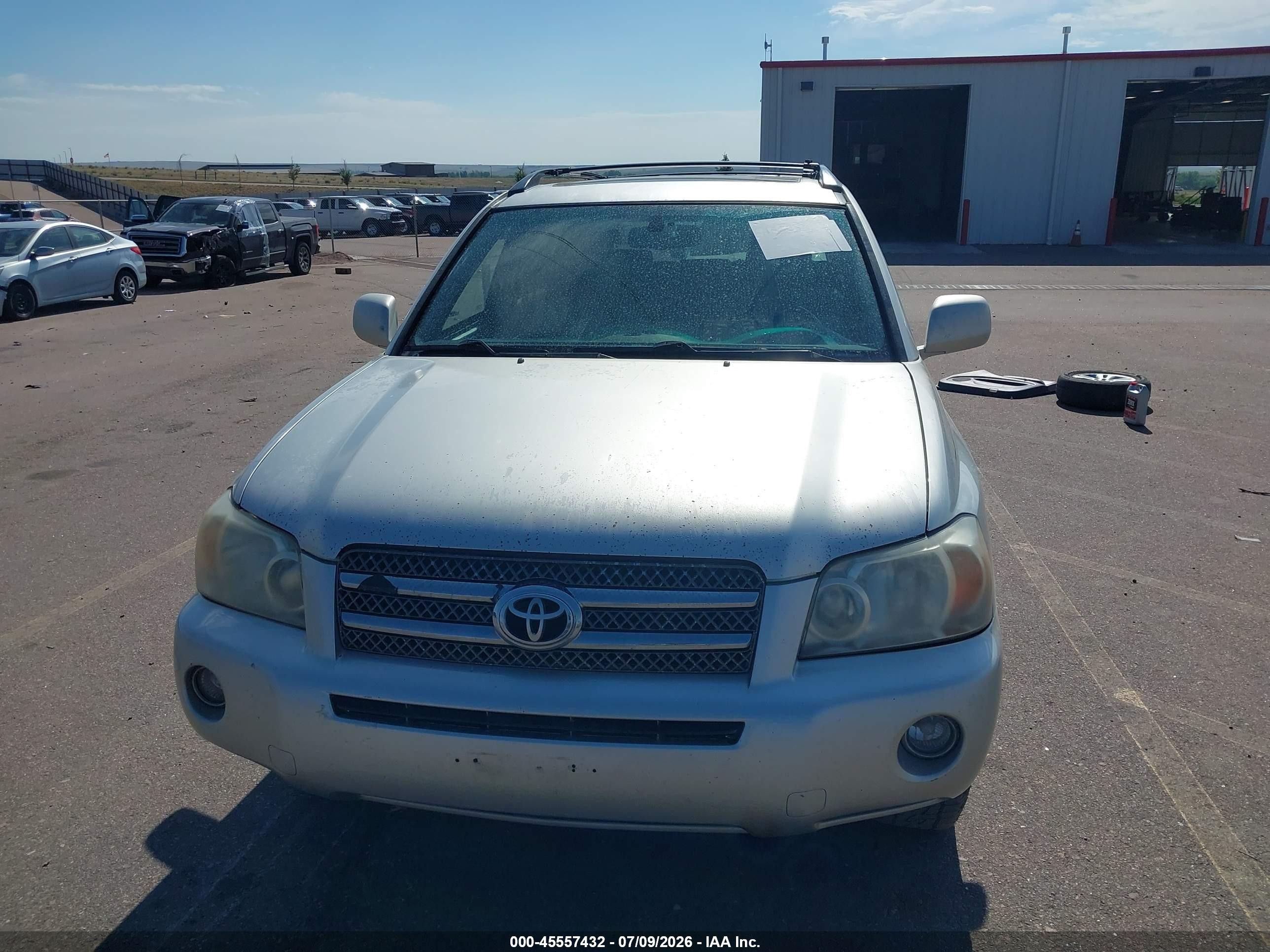 2007 Toyota Highlander Hybrid Limited V6 Silver vin: JTEEW21A970035147