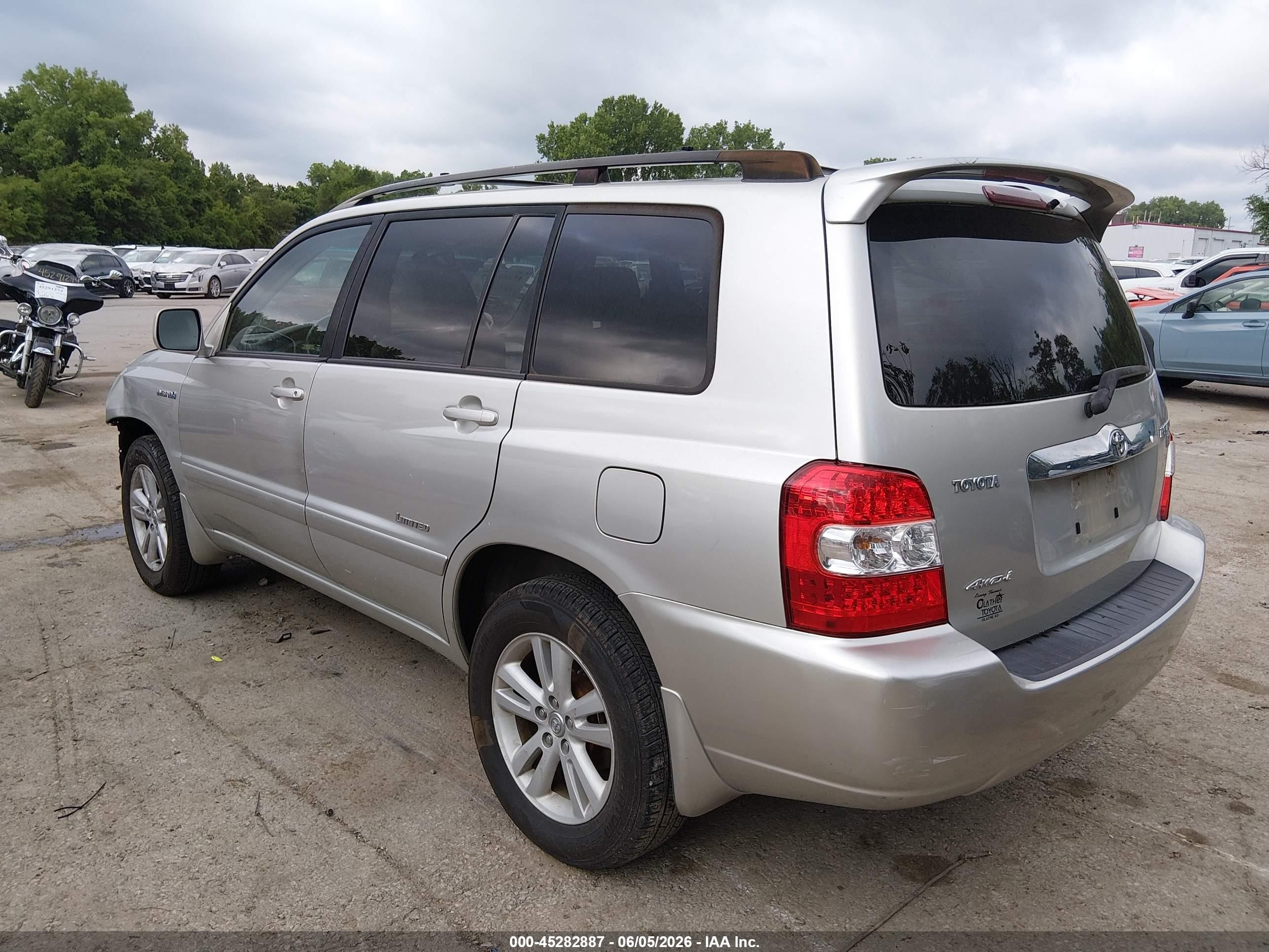 2007 Toyota Highlander Hybrid Limited V6 Silver vin: JTEEW21A970049436