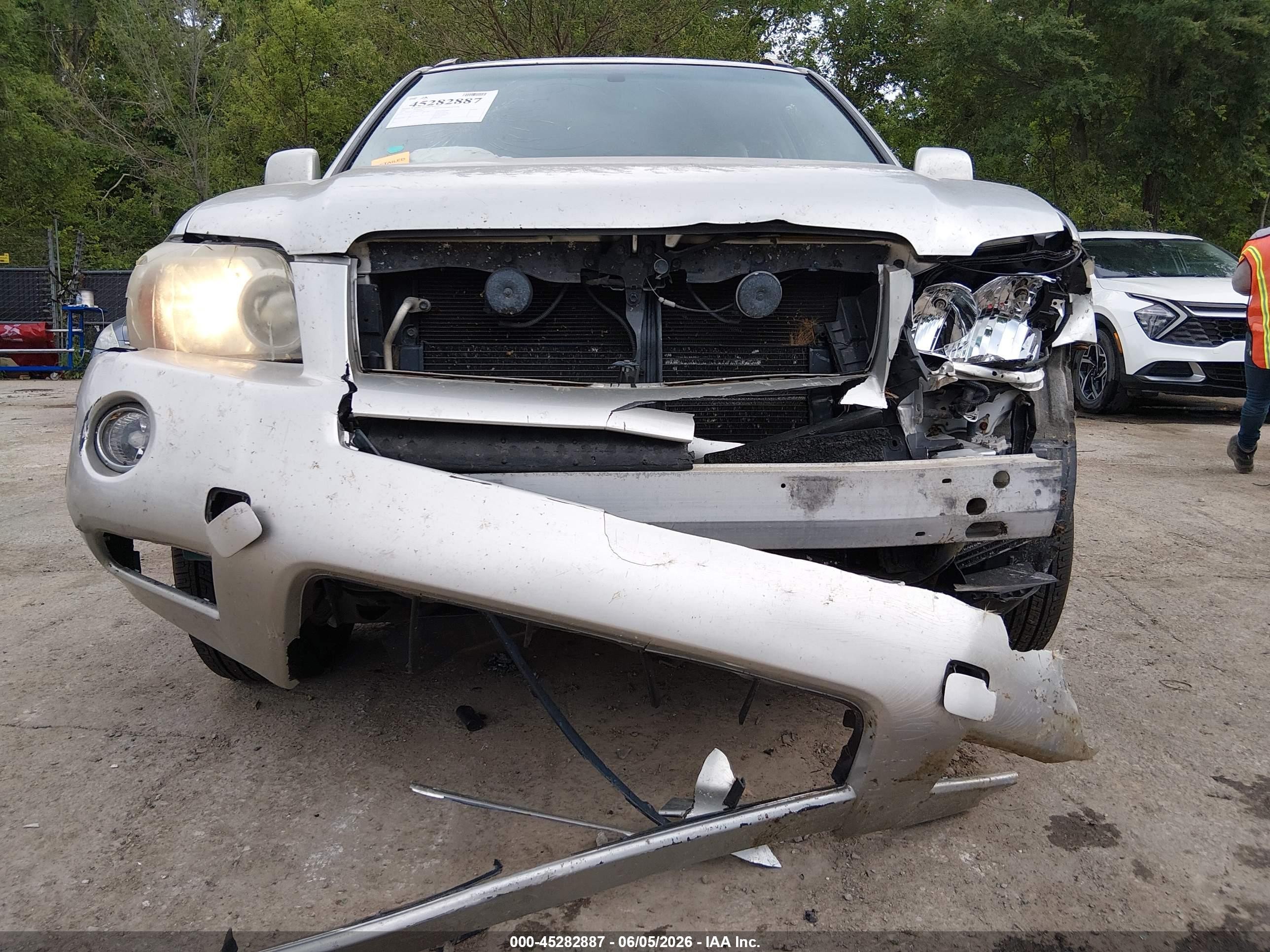2007 Toyota Highlander Hybrid Limited V6 Silver vin: JTEEW21A970049436