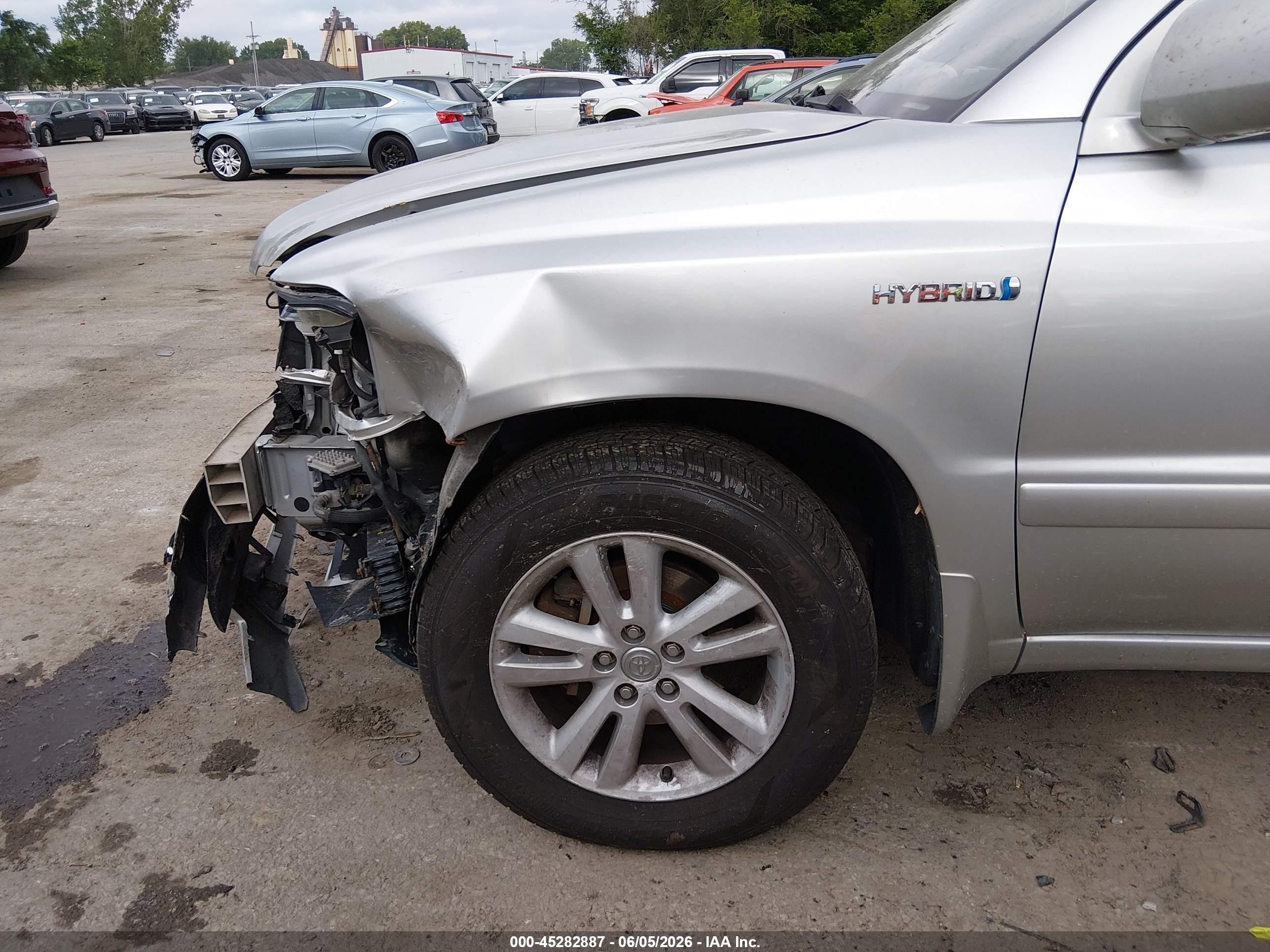 2007 Toyota Highlander Hybrid Limited V6 Silver vin: JTEEW21A970049436