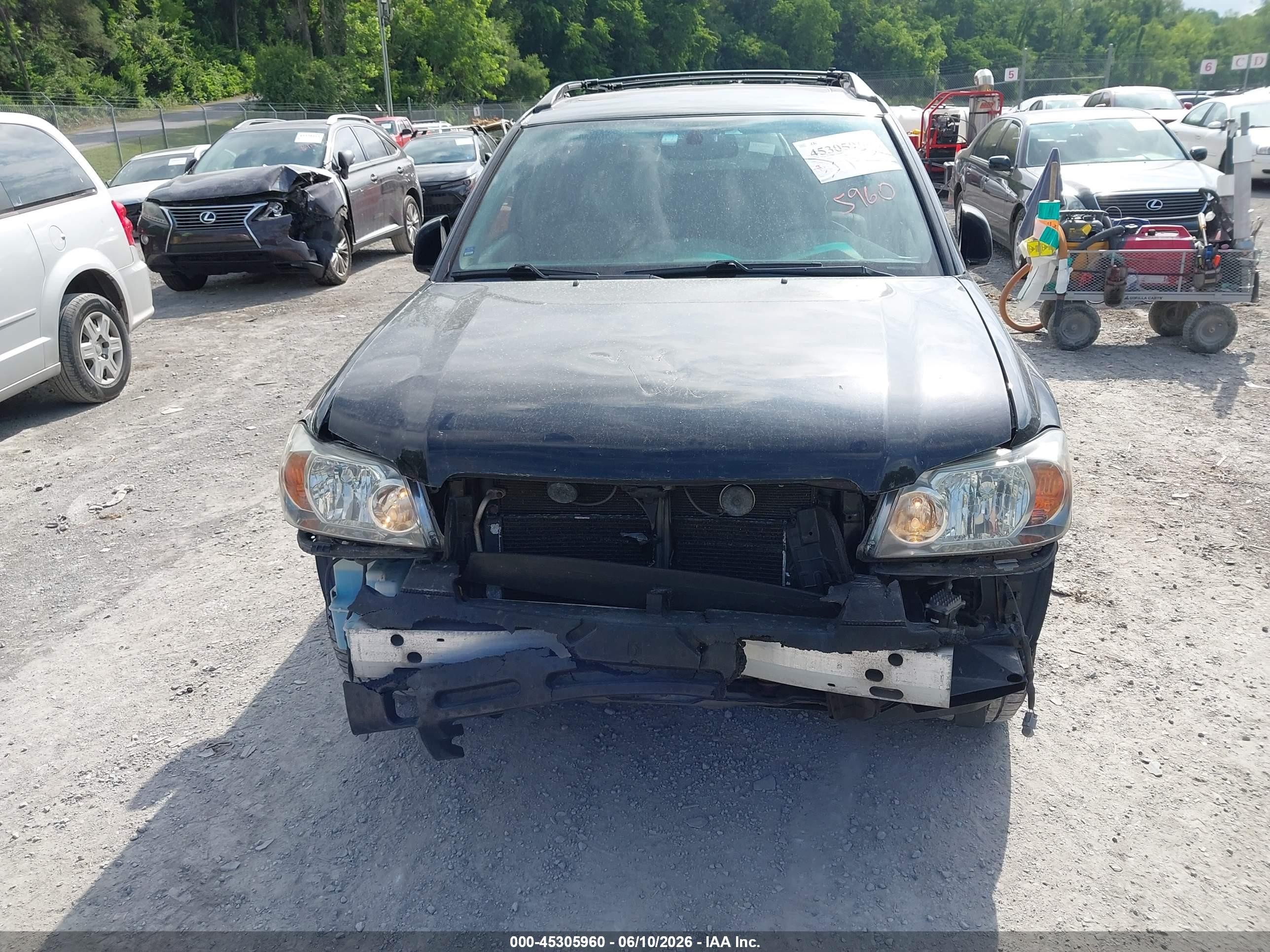 2006 Toyota Highlander Hybrid Limited V6 Black vin: JTEEW21AX60002656