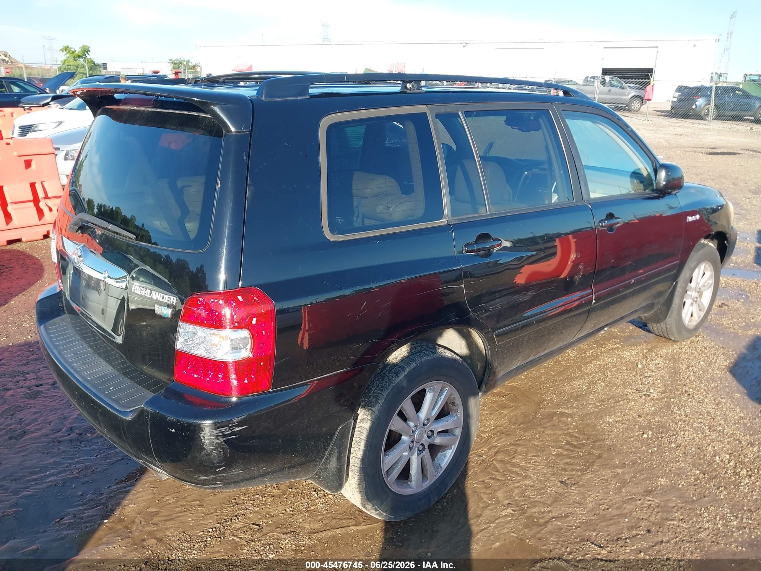2006 Toyota Highlander Hybrid Limited V6 Black vin: JTEEW21AX60004939