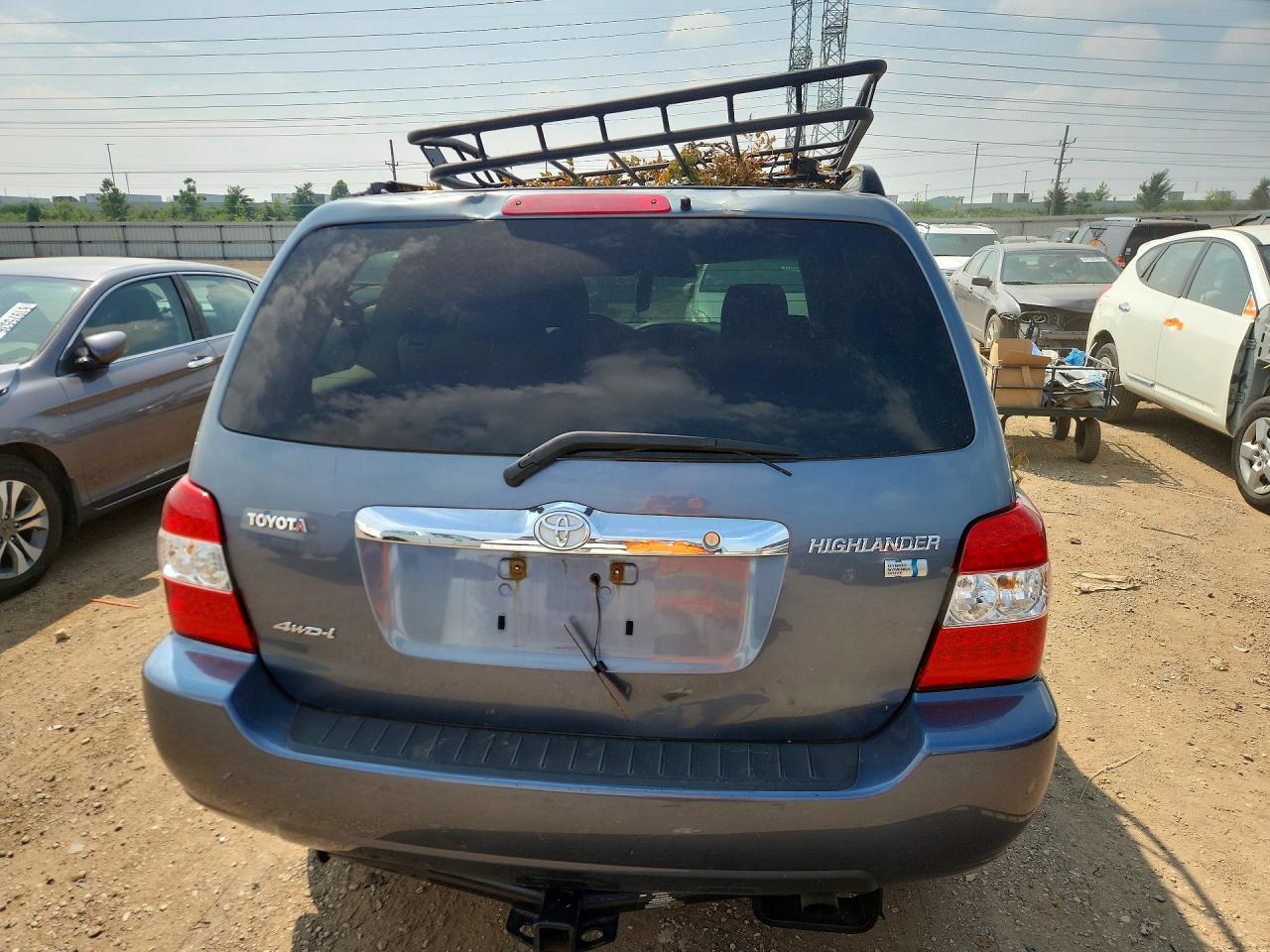2006 Toyota Highlander Hybrid Blue vin: JTEEW21AX60016105