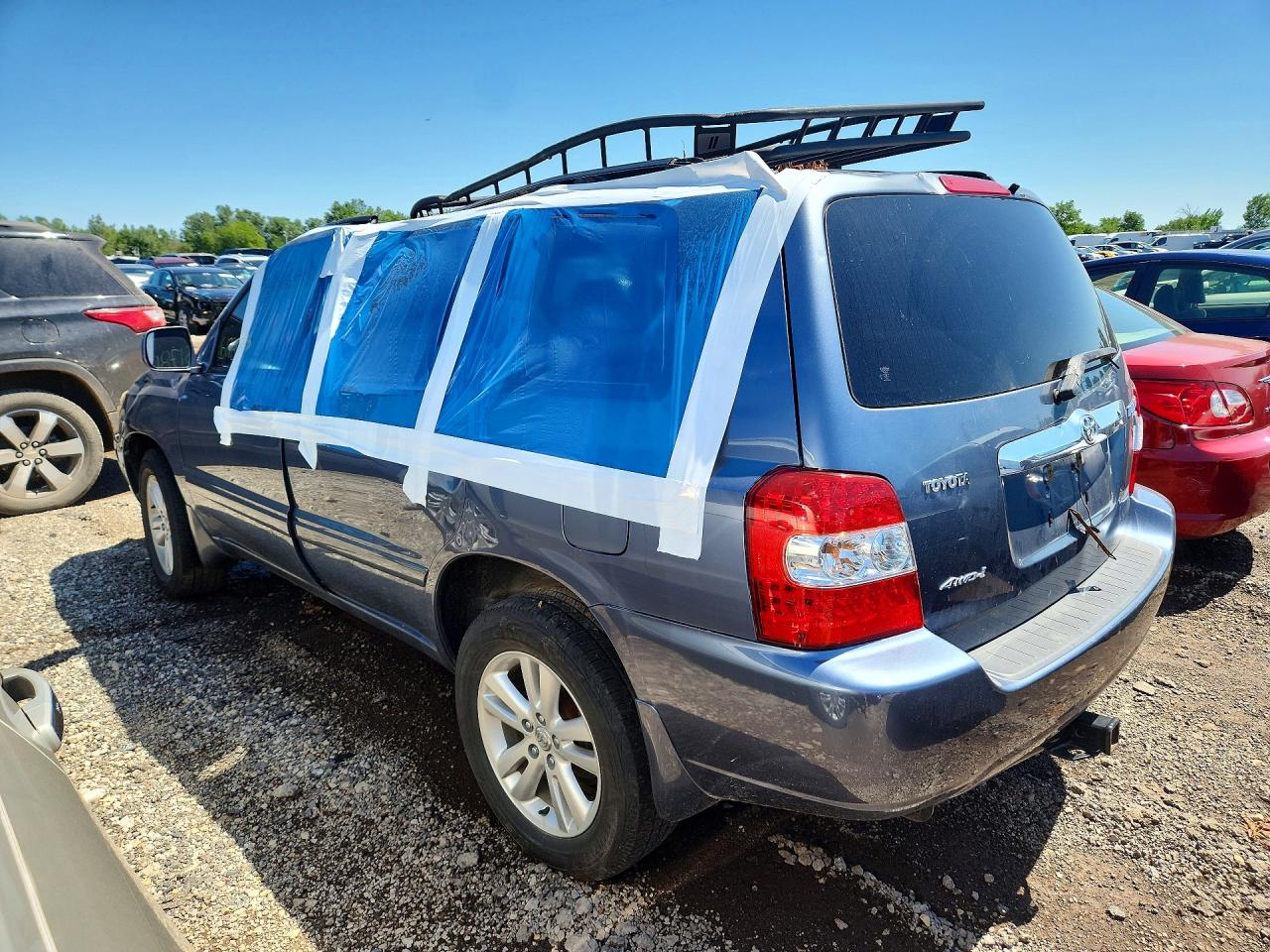 2006 Toyota Highlander Hybrid Blue vin: JTEEW21AX60016105