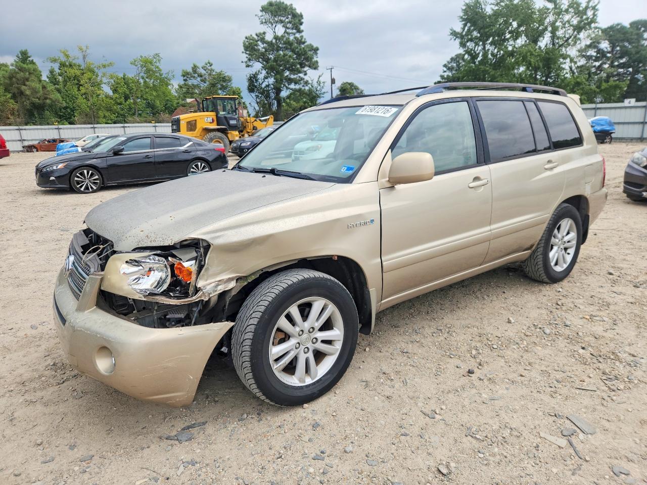 2006 Toyota Highlander Hybrid Tan vin: JTEEW21AX60017867
