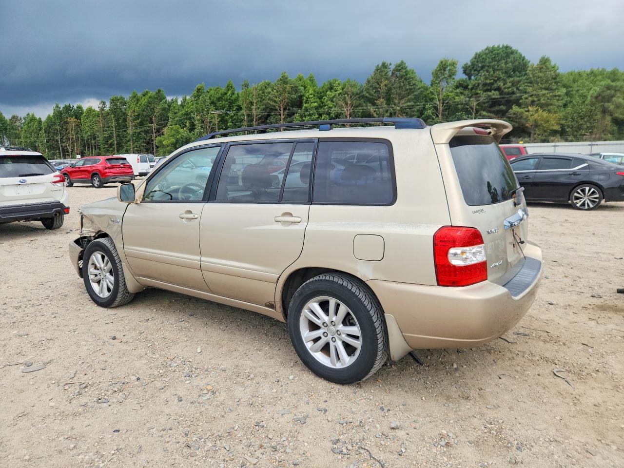 2006 Toyota Highlander Hybrid Tan vin: JTEEW21AX60017867