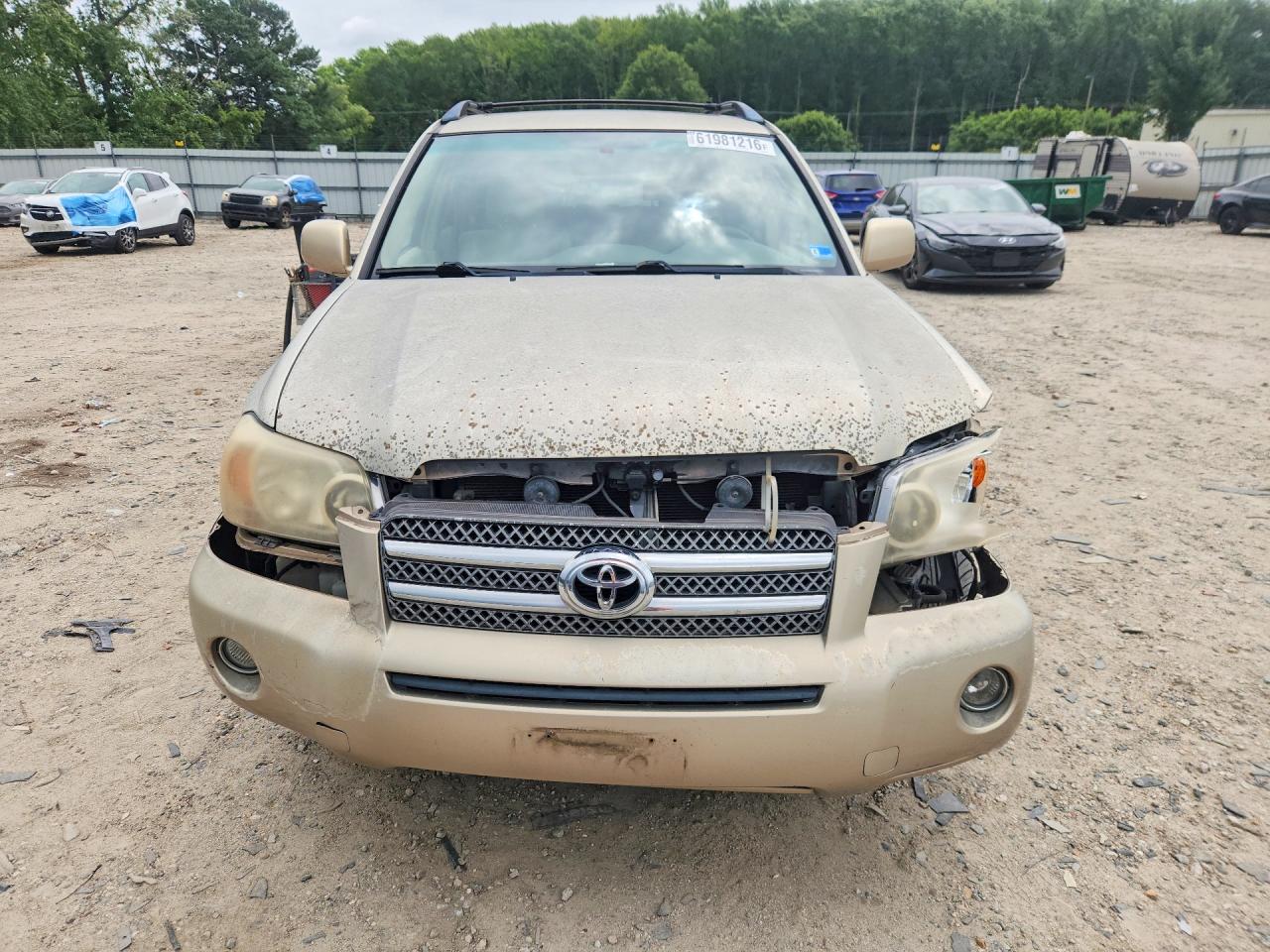 2006 Toyota Highlander Hybrid Tan vin: JTEEW21AX60017867