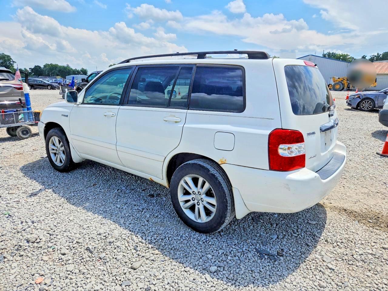 2006 Toyota Highlander Hybrid White vin: JTEEW21AX60020283