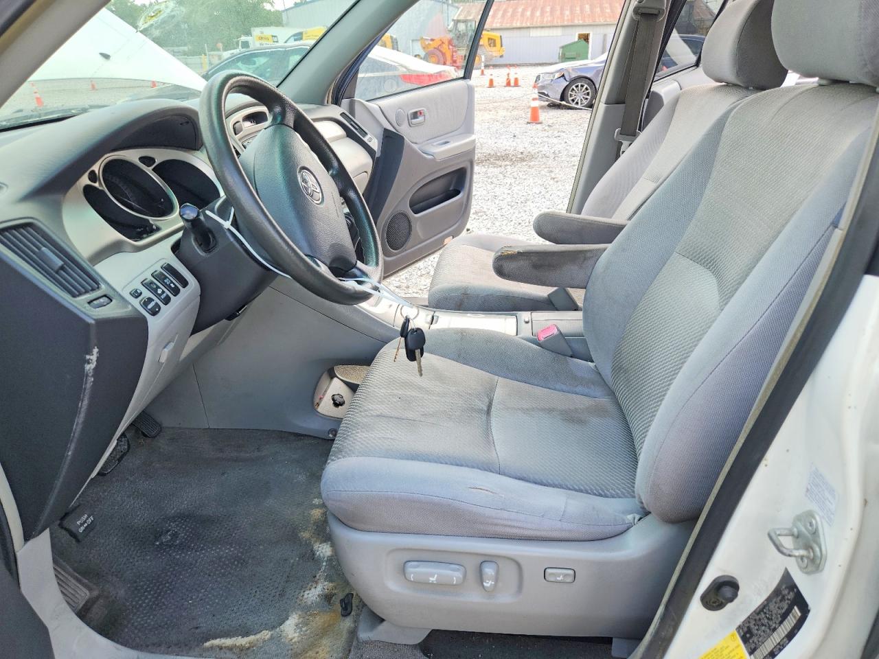 2006 Toyota Highlander Hybrid White vin: JTEEW21AX60020283