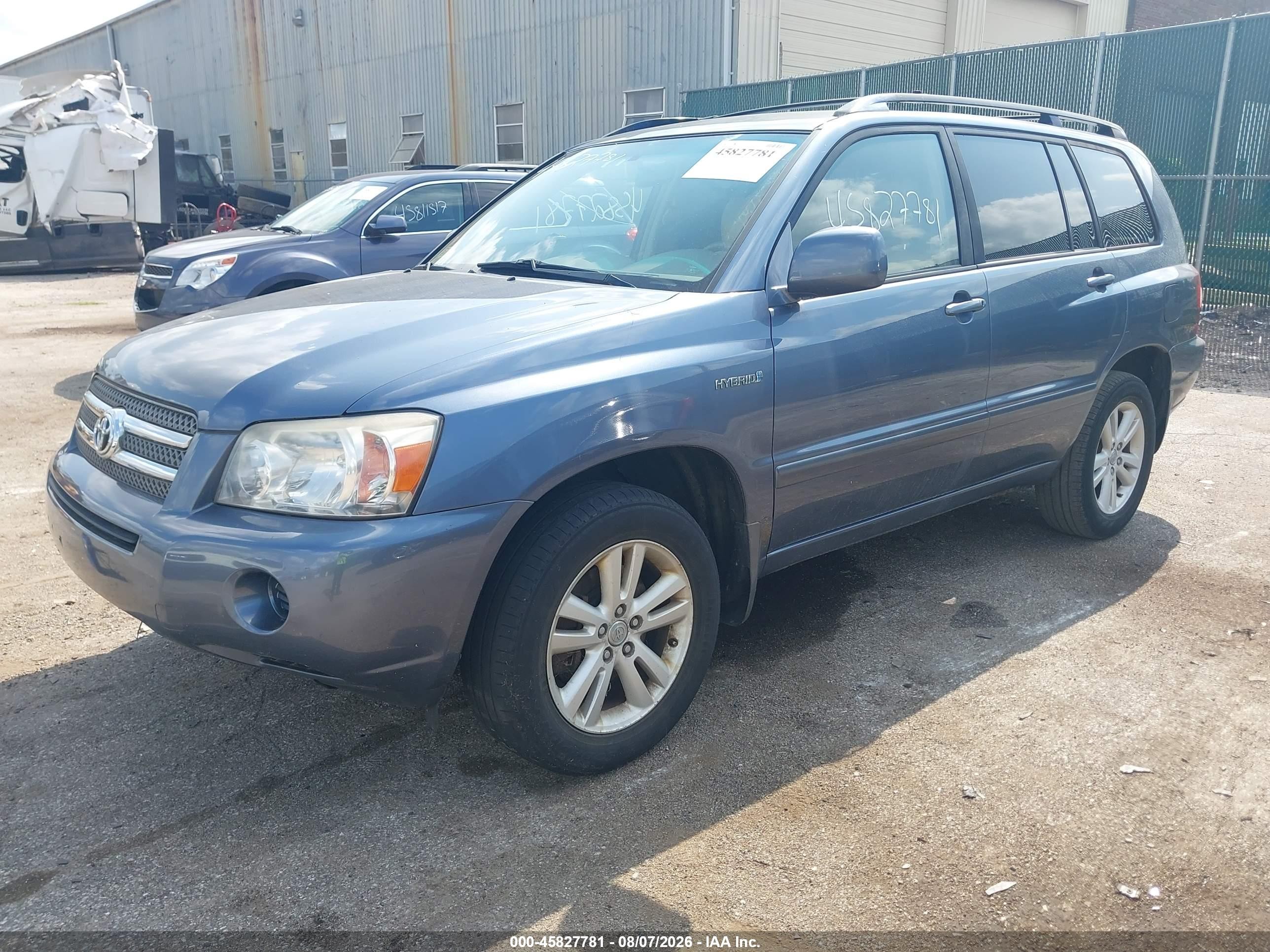 2006 Toyota Highlander Hybrid V6 Blue vin: JTEEW21AX60024530