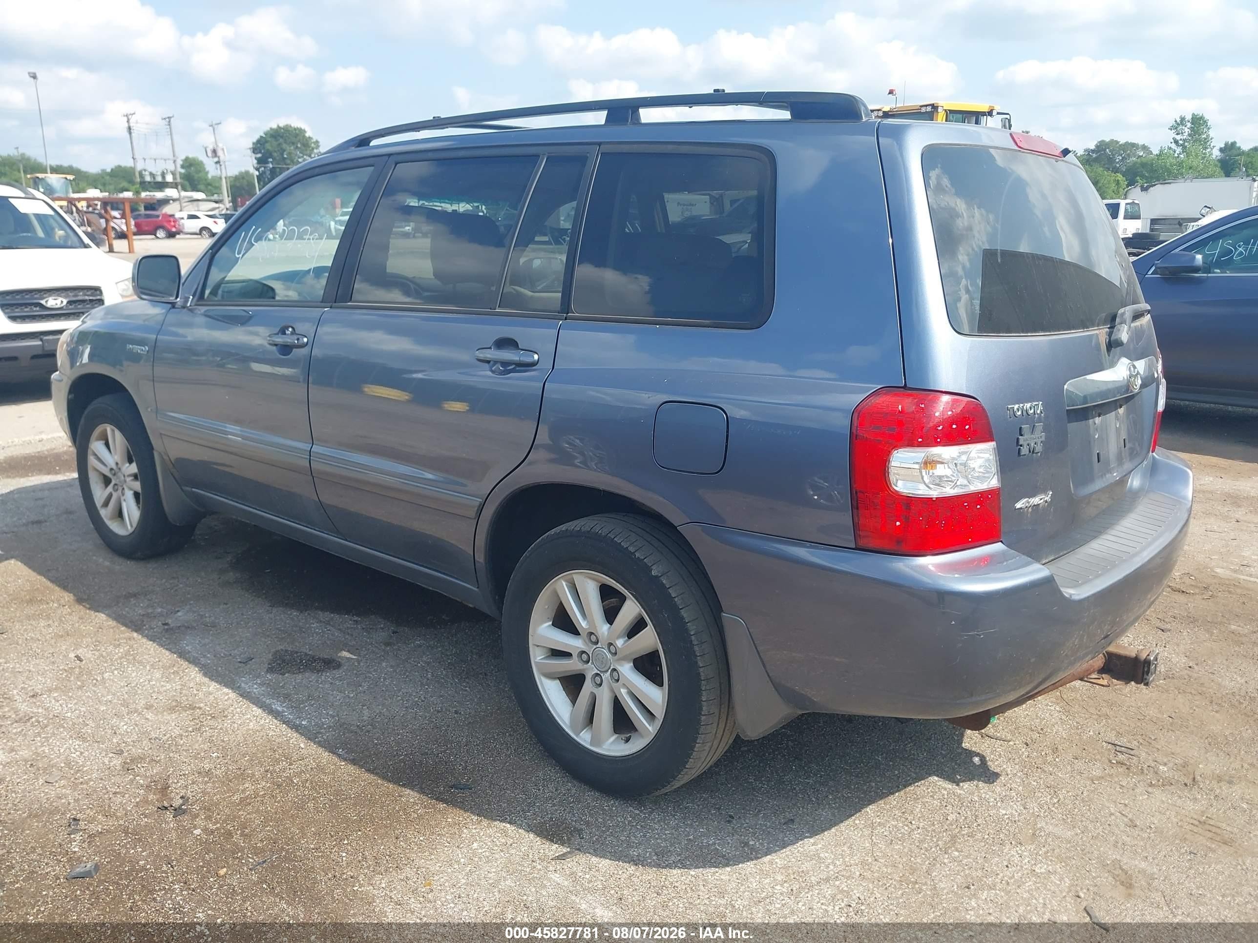 2006 Toyota Highlander Hybrid V6 Blue vin: JTEEW21AX60024530