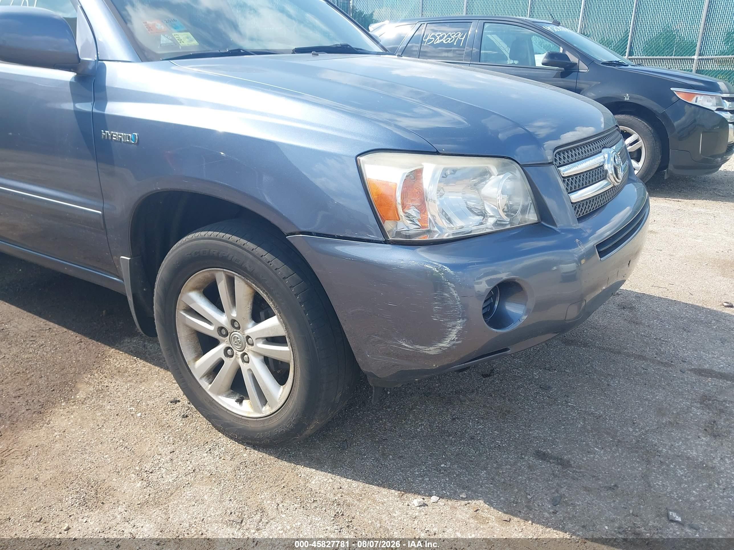 2006 Toyota Highlander Hybrid V6 Blue vin: JTEEW21AX60024530