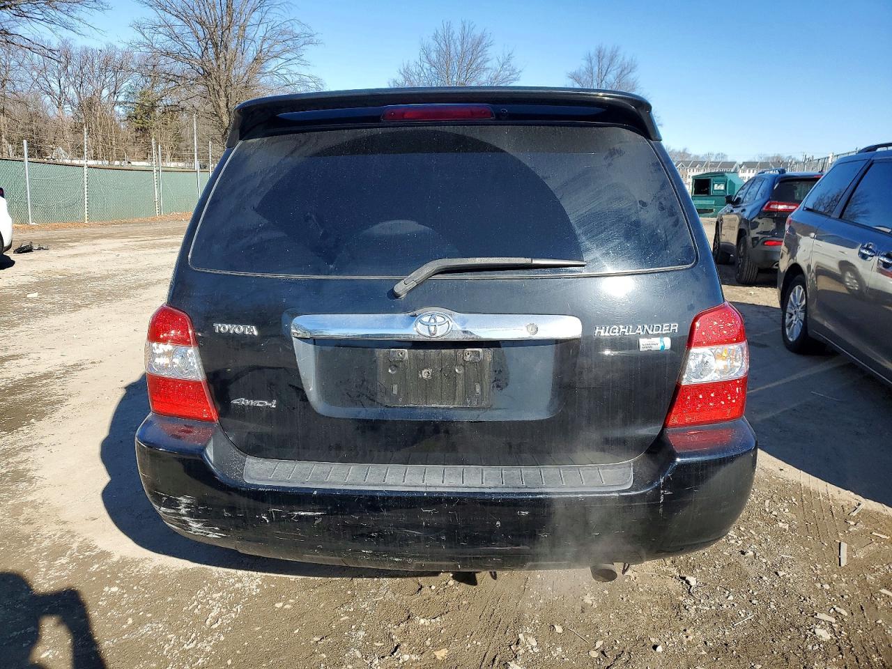 2006 Toyota Highlander Hybrid Black vin: JTEEW21AX60030862