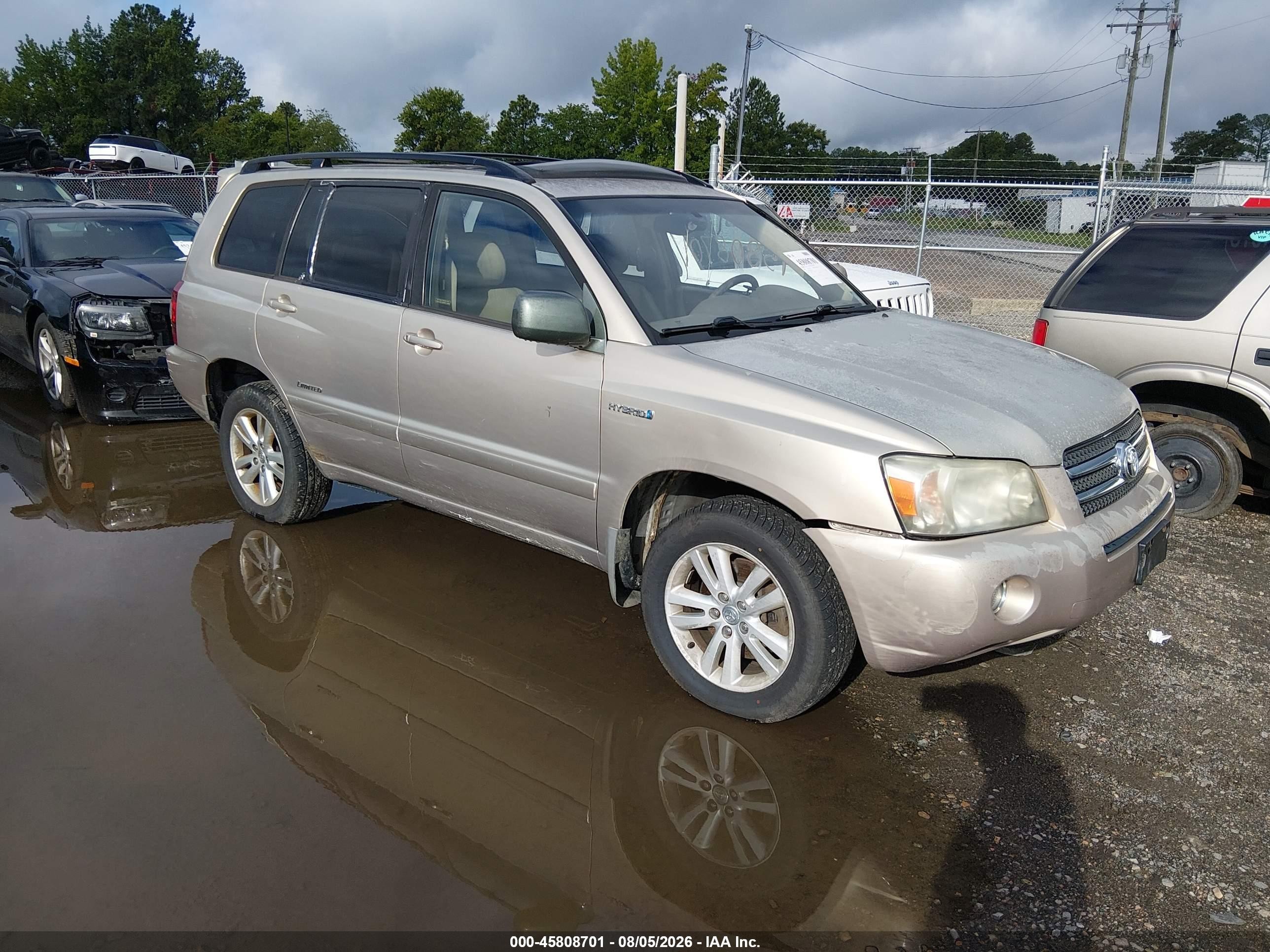 2006 Toyota Highlander Hybrid Limited V6 Champagne vin: JTEEW21AX60032756