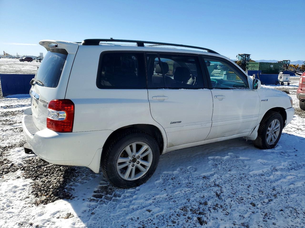 2007 Toyota Highlander Hybrid White vin: JTEEW21AX70046691