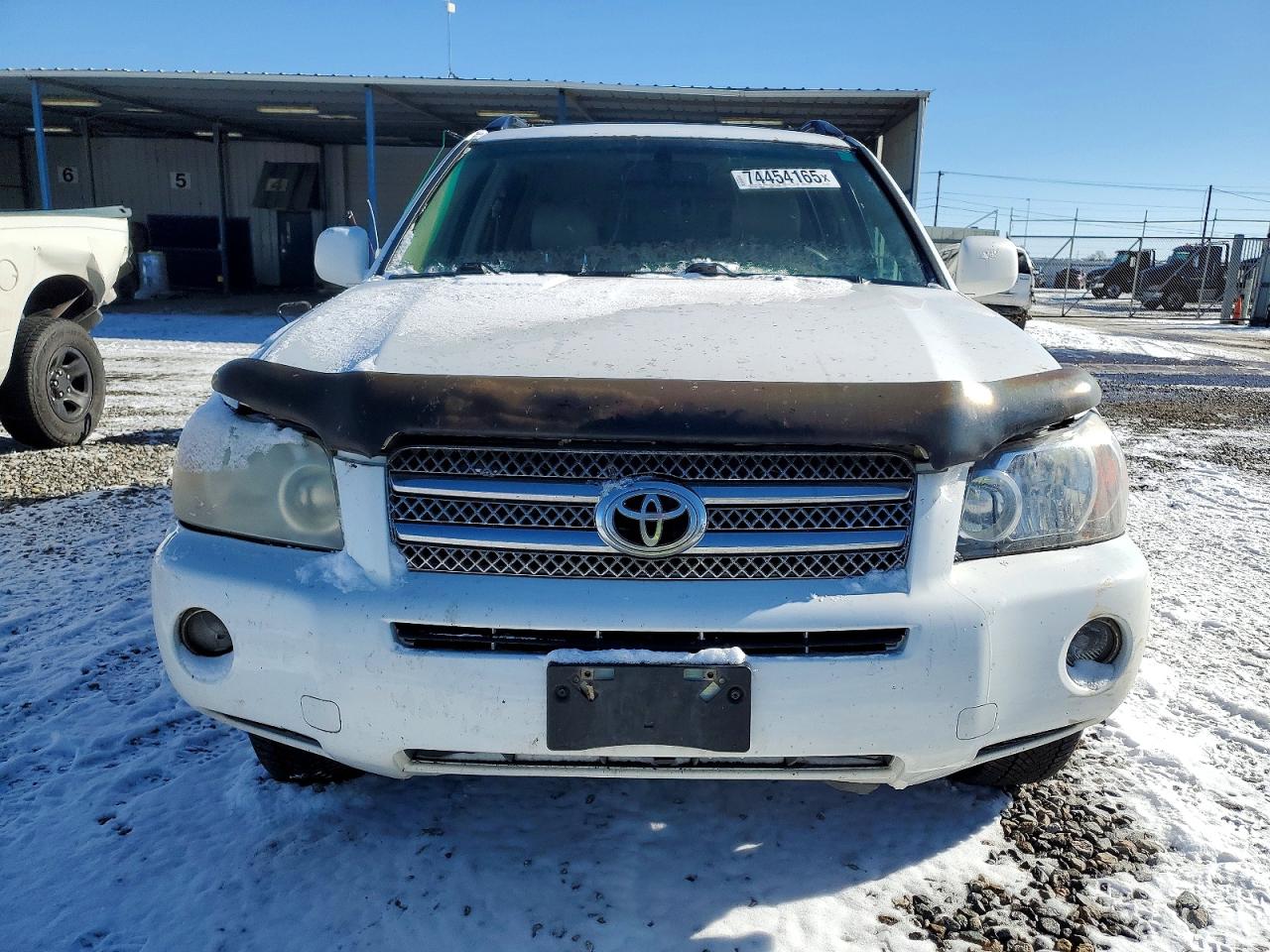 2007 Toyota Highlander Hybrid White vin: JTEEW21AX70046691