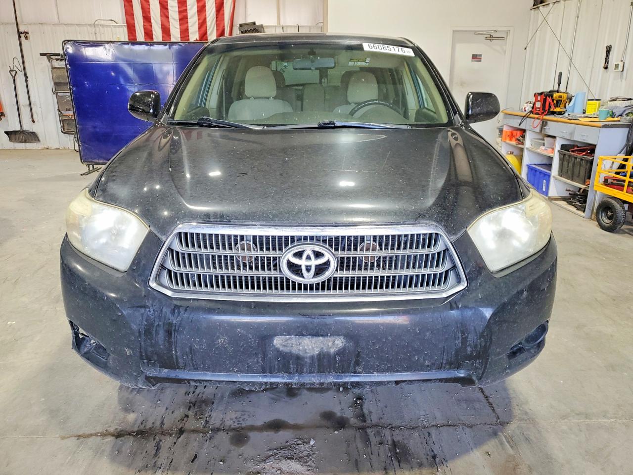2008 Toyota Highlander Hybrid Black vin: JTEEW41A182011829