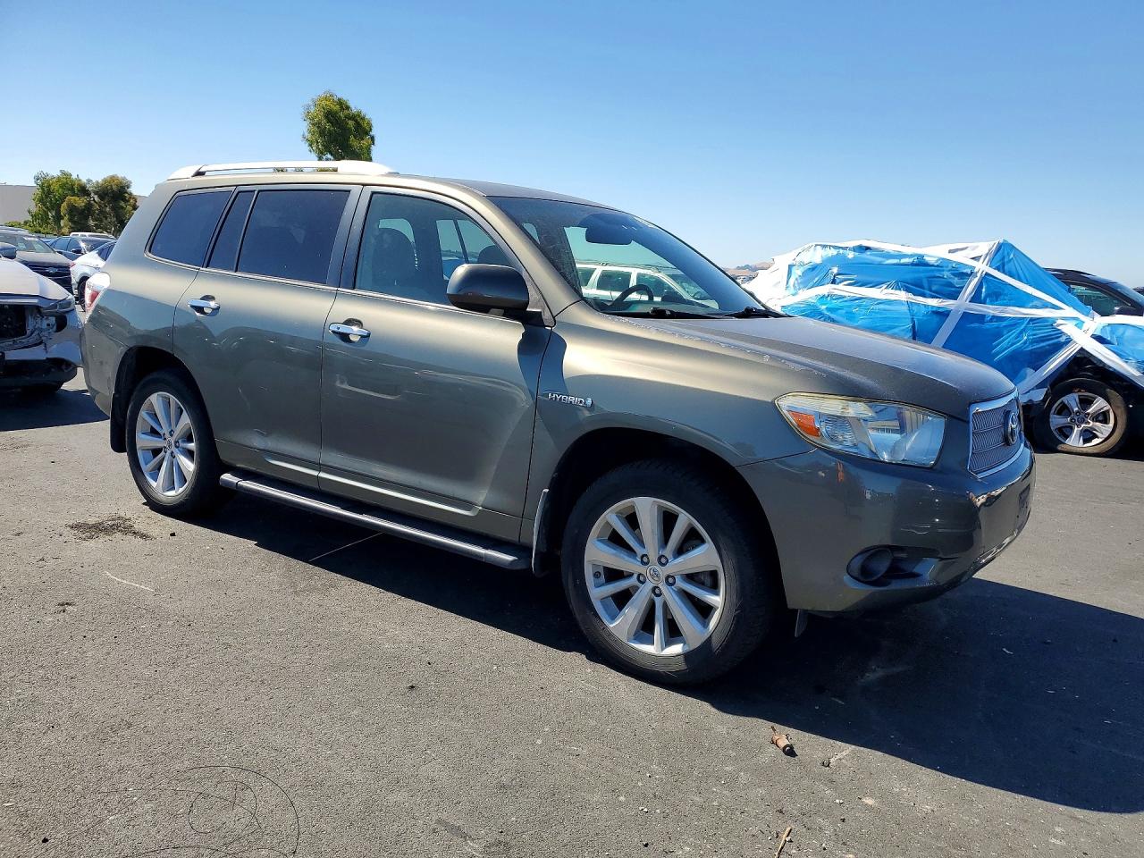 2008 Toyota Highlander Hybrid Green vin: JTEEW41A182018506