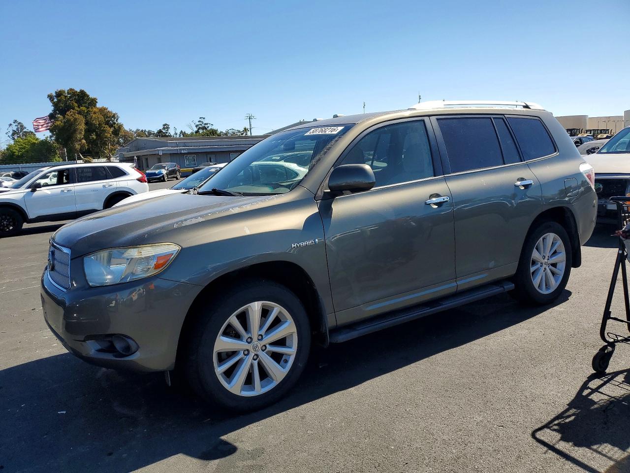 2008 Toyota Highlander Hybrid Green vin: JTEEW41A182018506