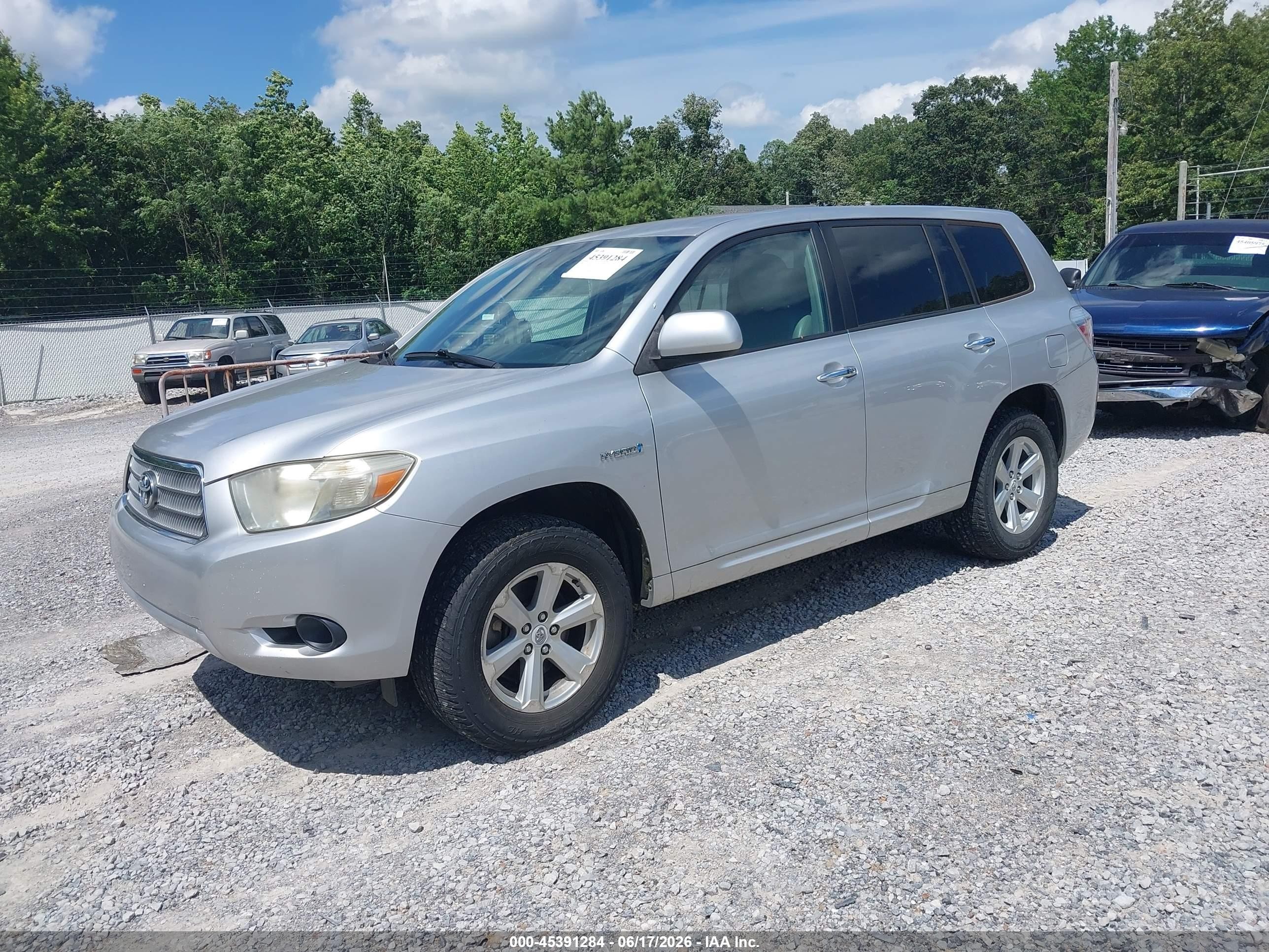 2009 Toyota Highlander Hybrid Silver vin: JTEEW41A192029930