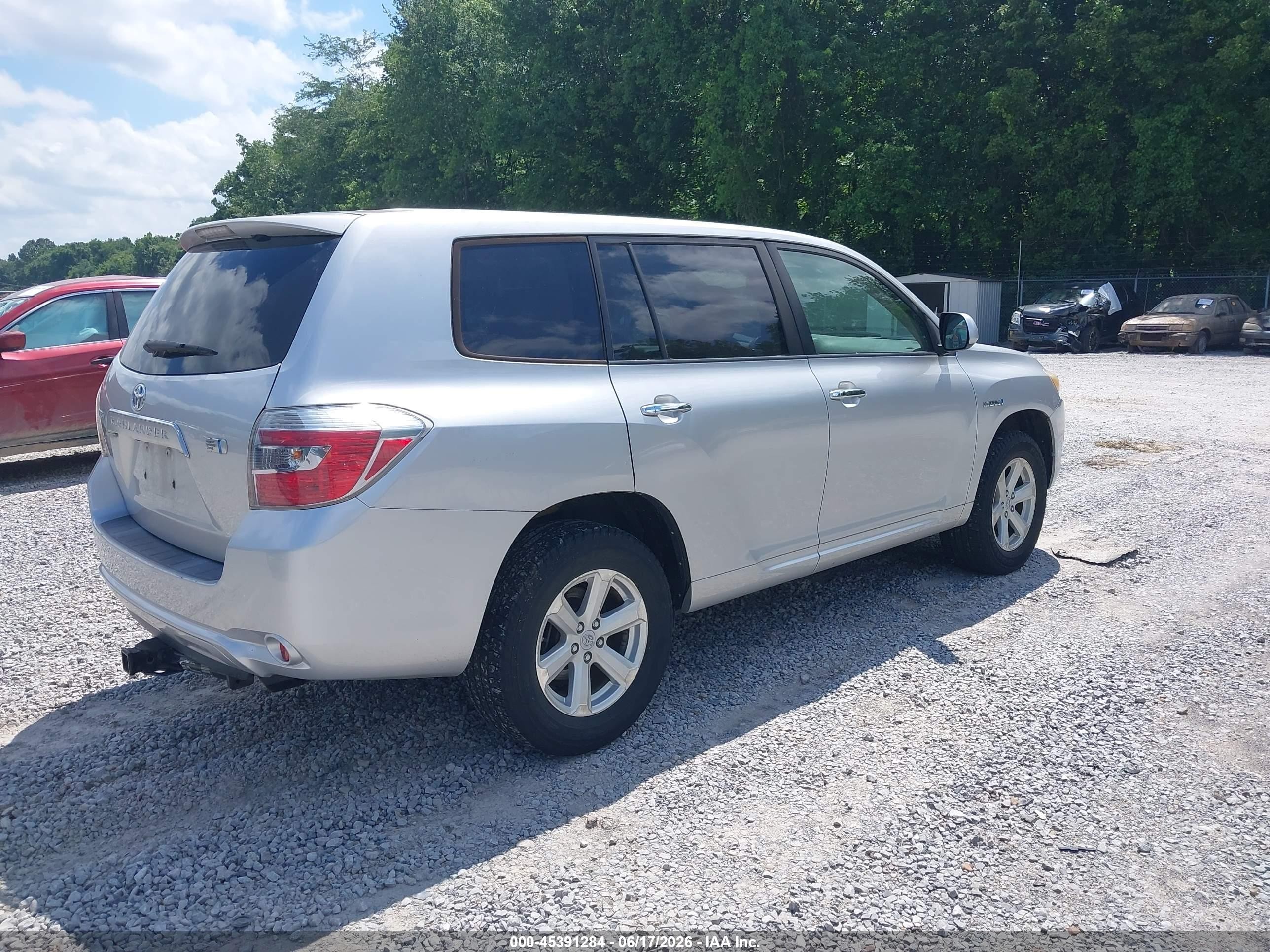 2009 Toyota Highlander Hybrid Silver vin: JTEEW41A192029930