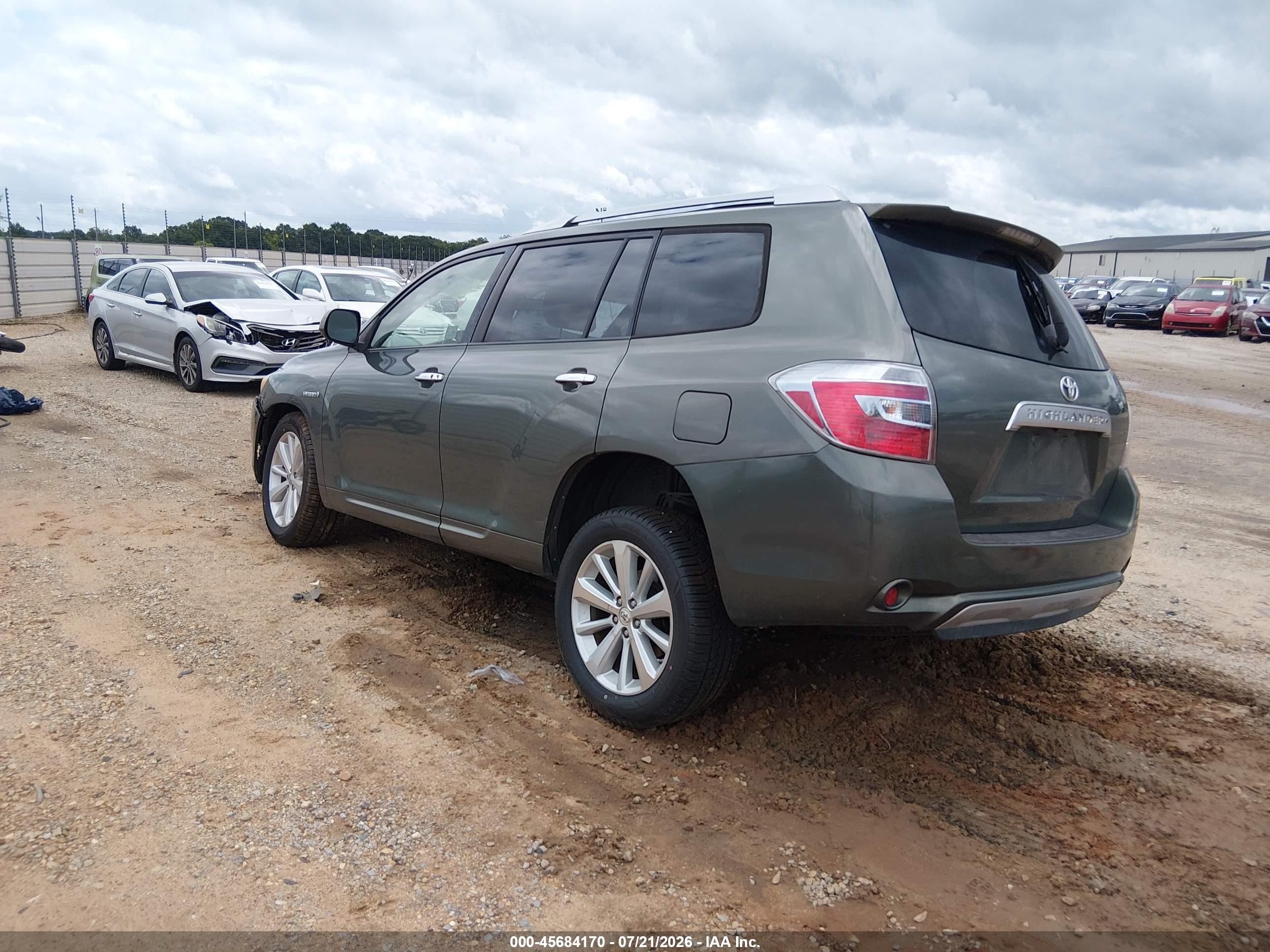 2008 Toyota Highlander Hybrid   Green vin: JTEEW41A382016871