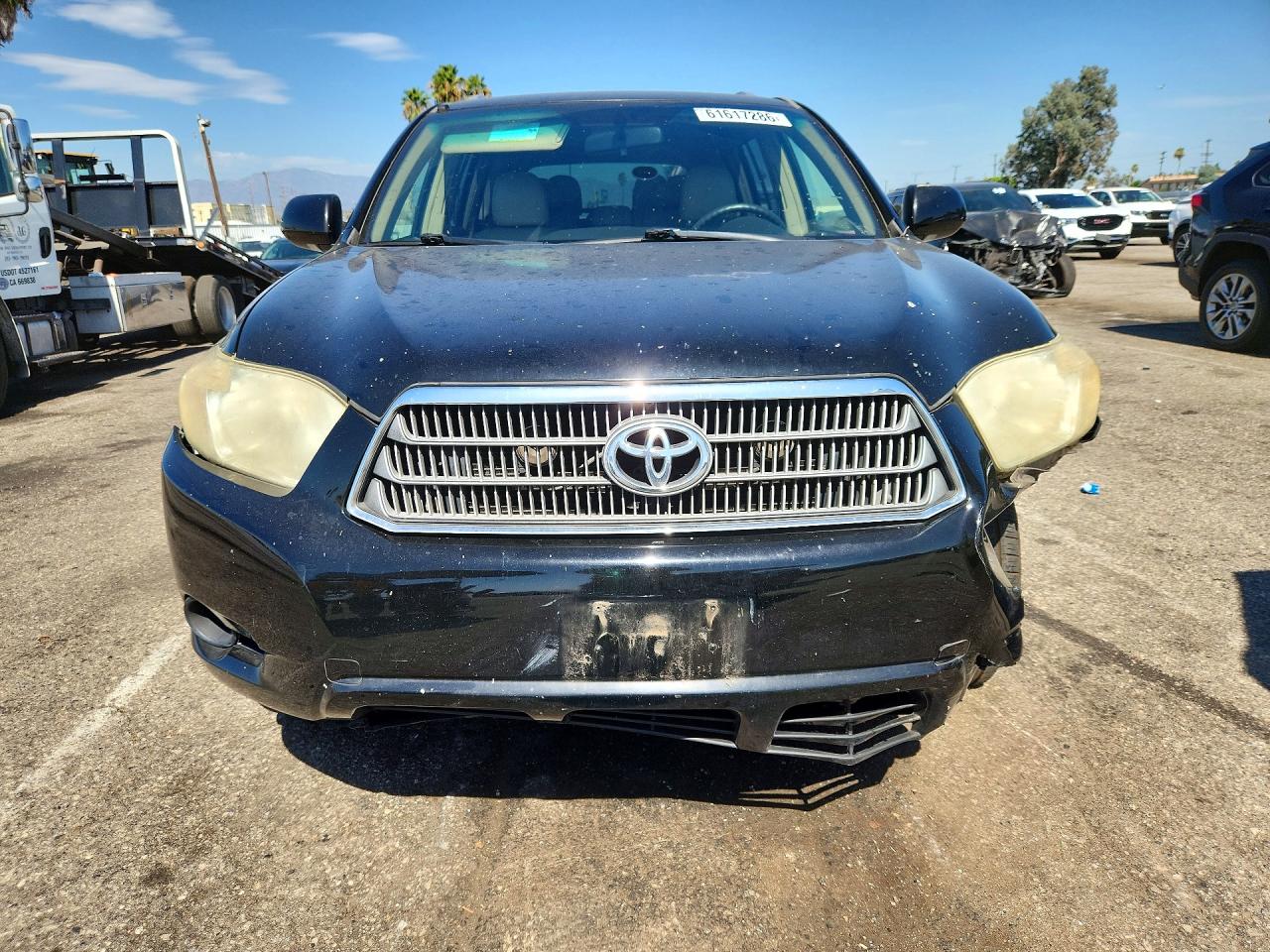 2008 Toyota Highlander Hybrid Black vin: JTEEW41A382022265