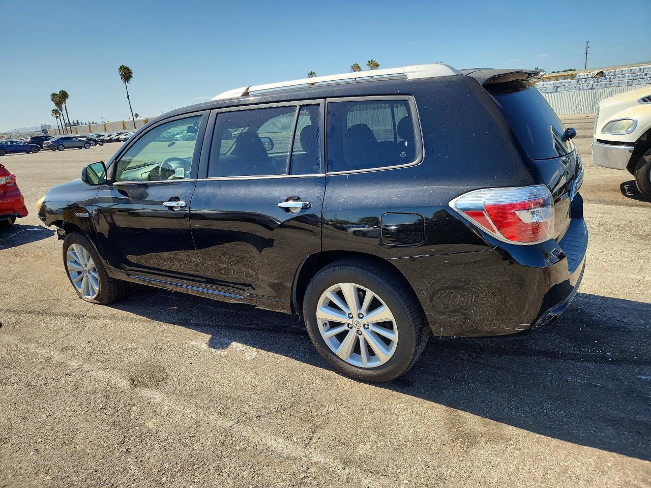 2008 Toyota Highlander Hybrid Black vin: JTEEW41A382022265