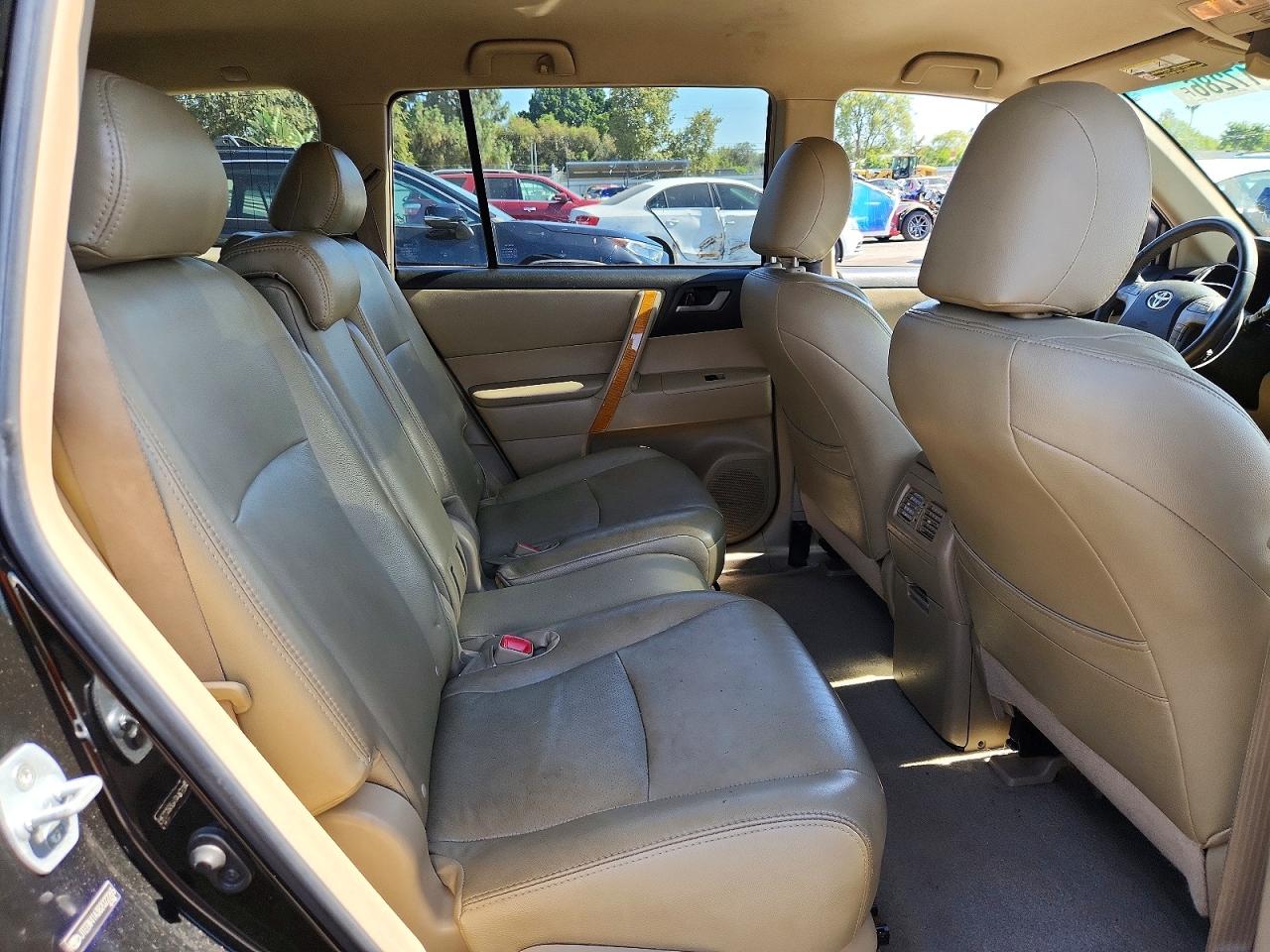 2008 Toyota Highlander Hybrid Black vin: JTEEW41A382022265