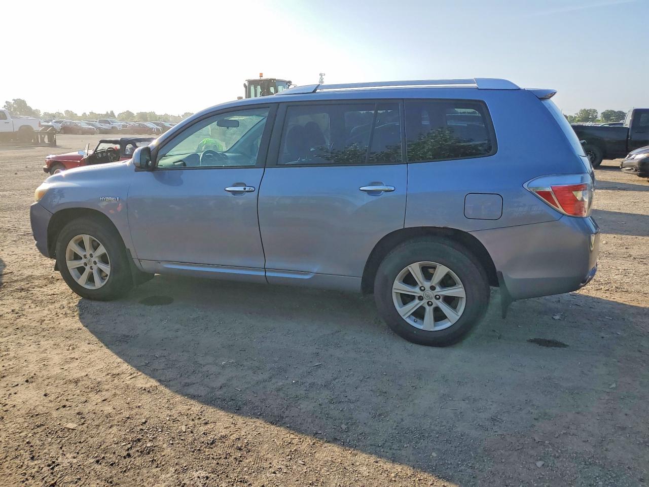 2008 Toyota Highlander Hybrid Blue vin: JTEEW41A382022895