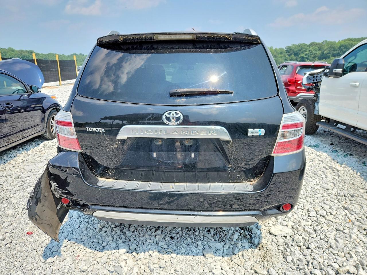 2009 Toyota Highlander Hybrid Black vin: JTEEW41A392030920