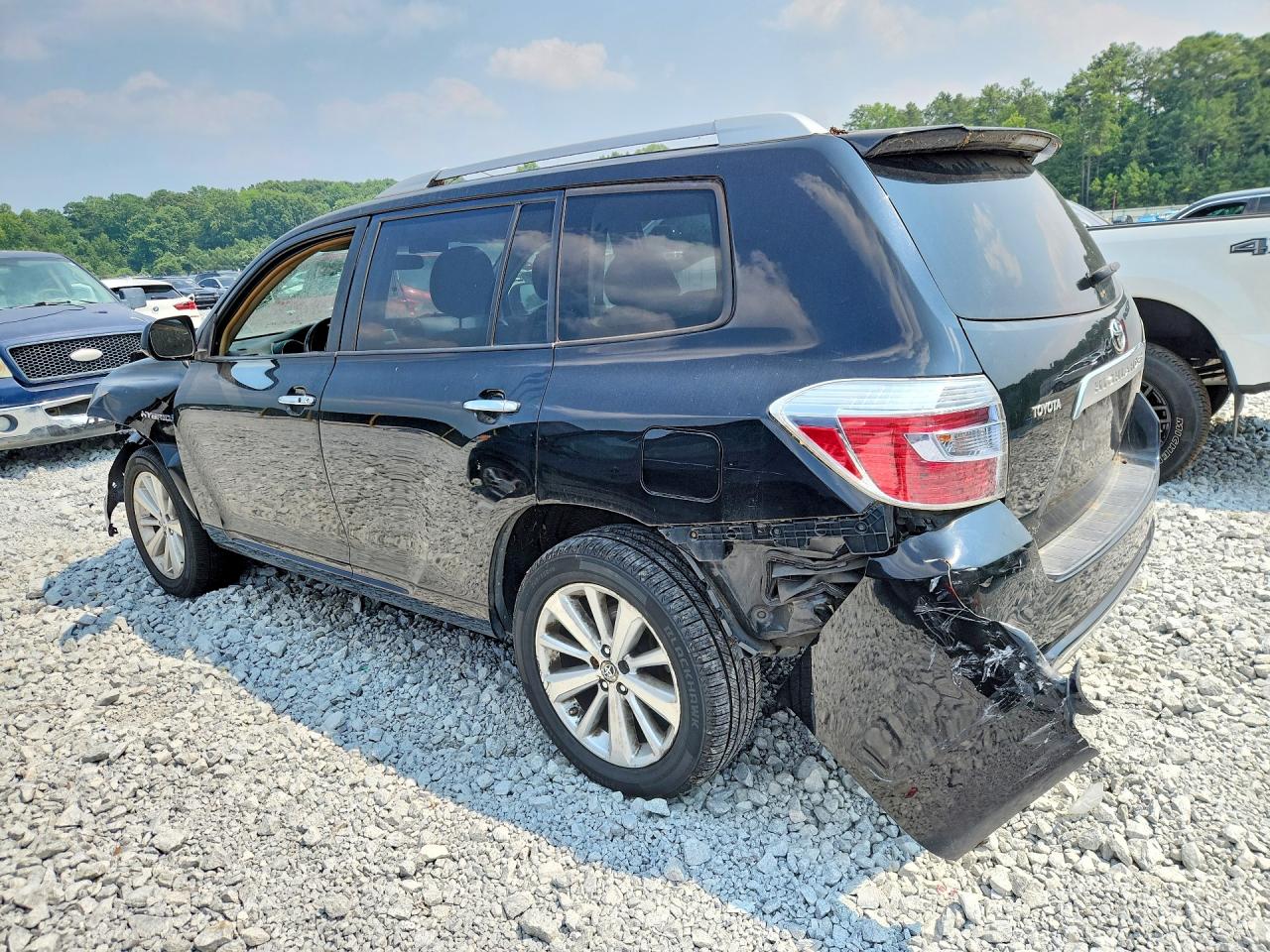 2009 Toyota Highlander Hybrid Black vin: JTEEW41A392030920