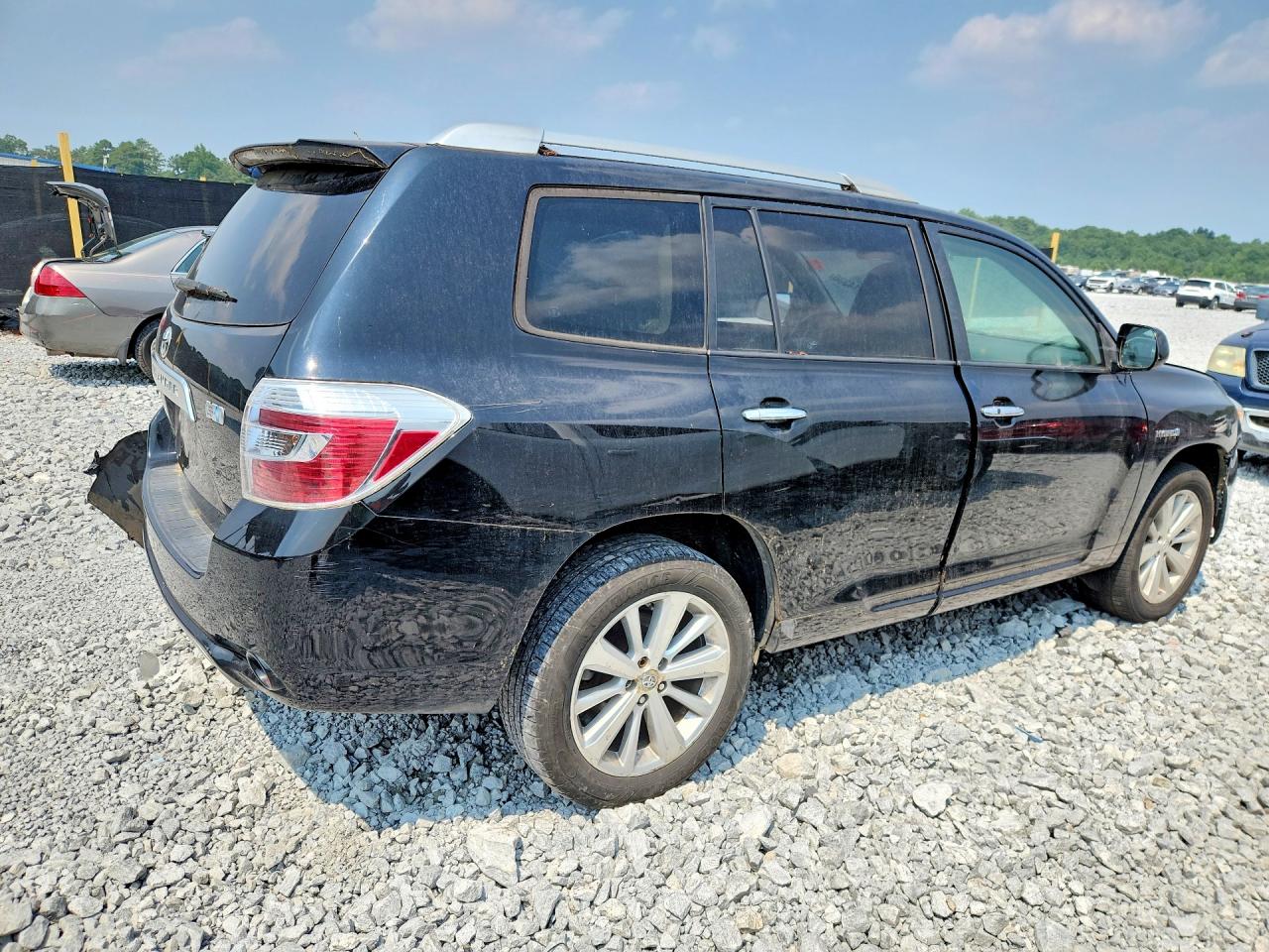 2009 Toyota Highlander Hybrid Black vin: JTEEW41A392030920